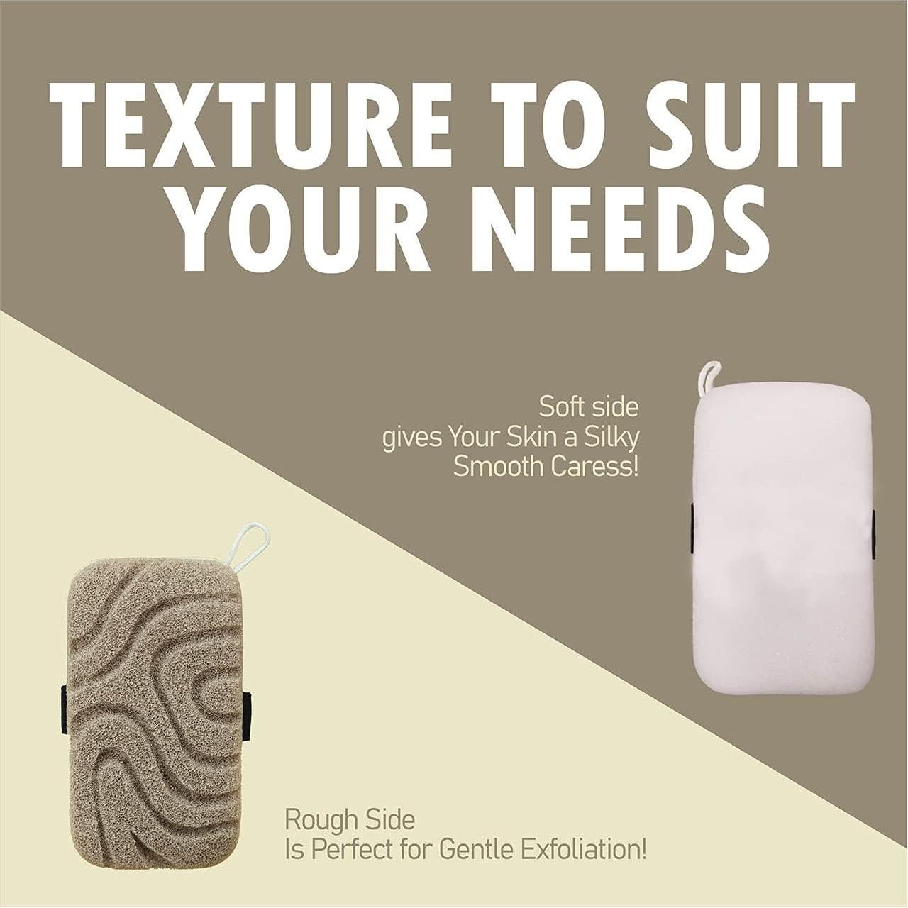 Esponja de Baño Exfoliante myHomeBody con Correa Reversible