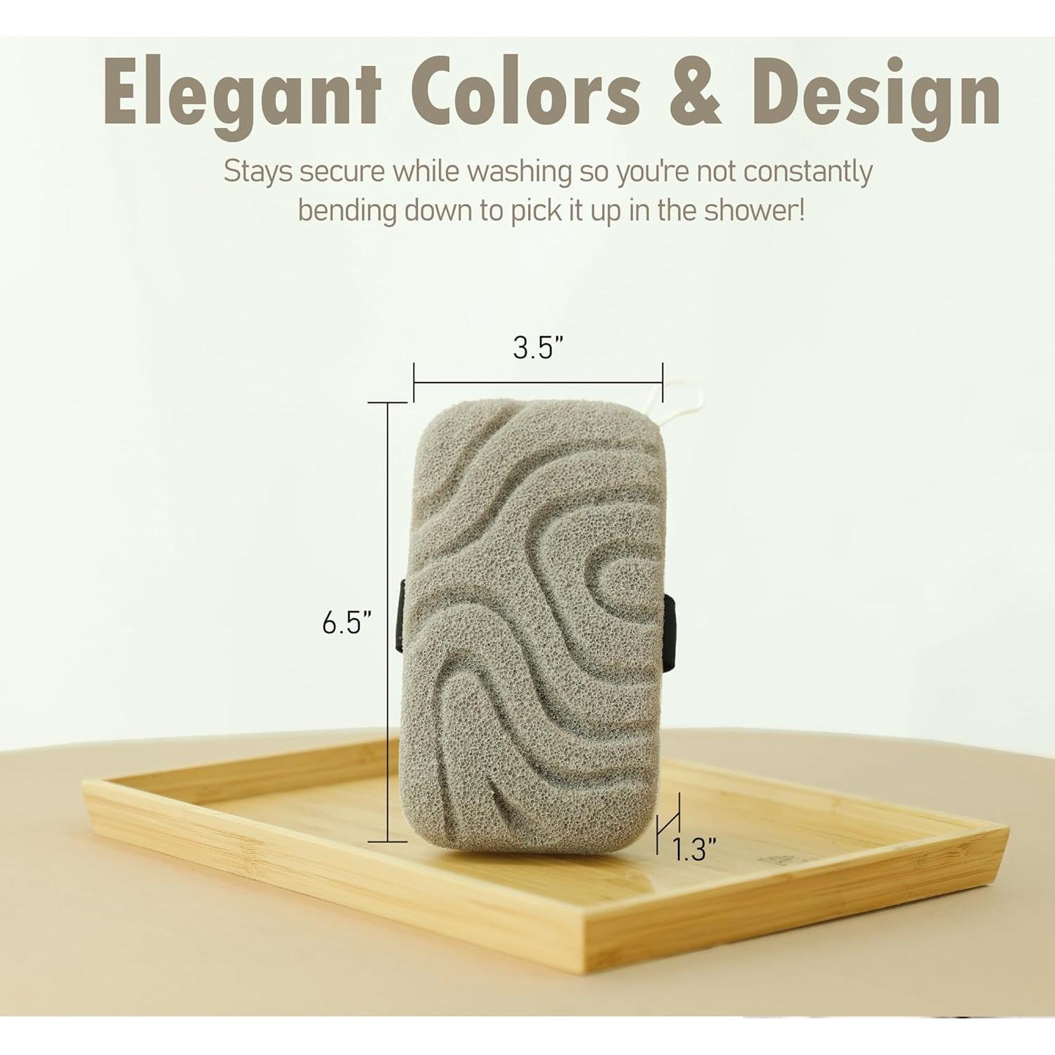 Esponja de Baño Exfoliante myHomeBody con Correa Reversible