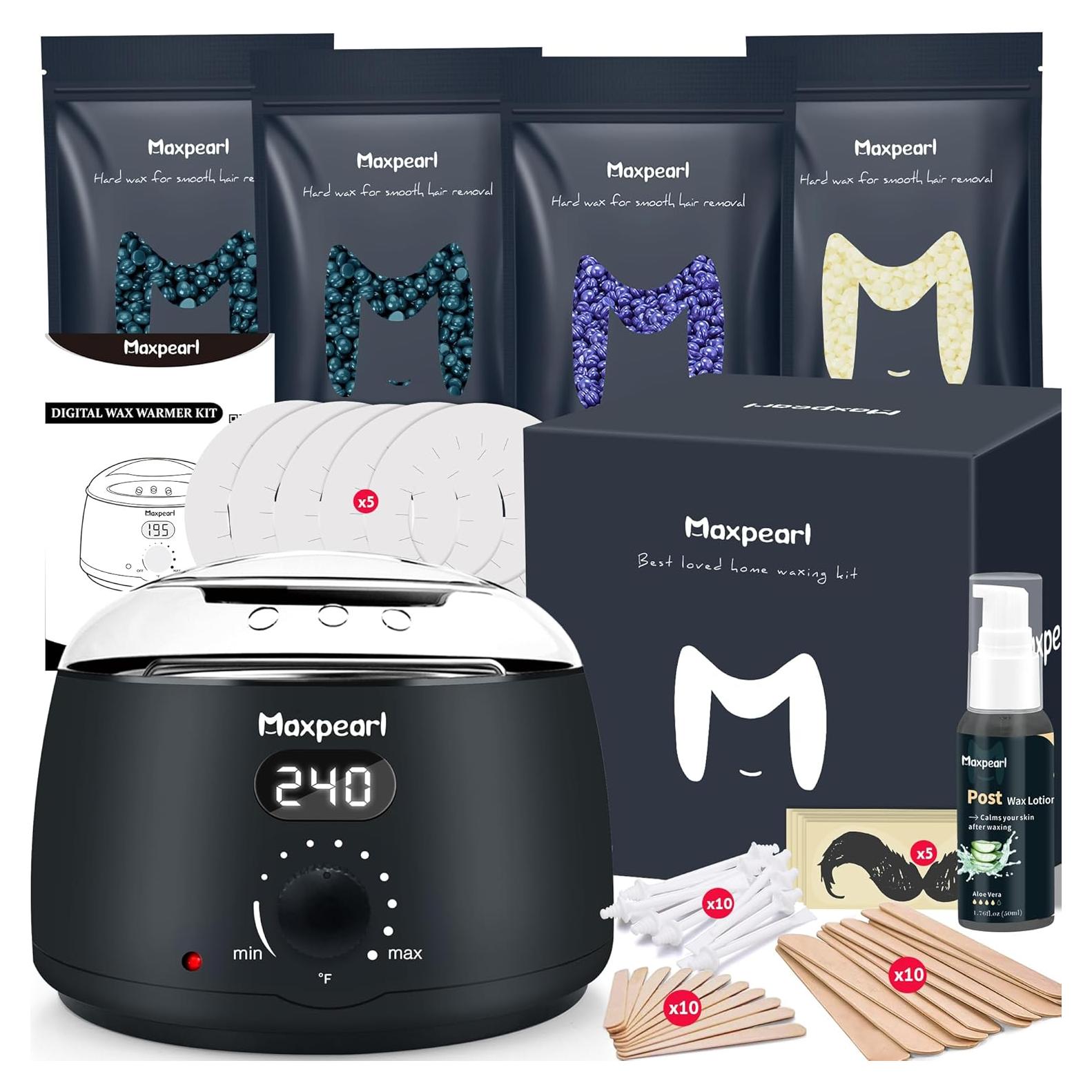 Kit de Depilación Maxpearl - Cera Digital para Piel Sensible