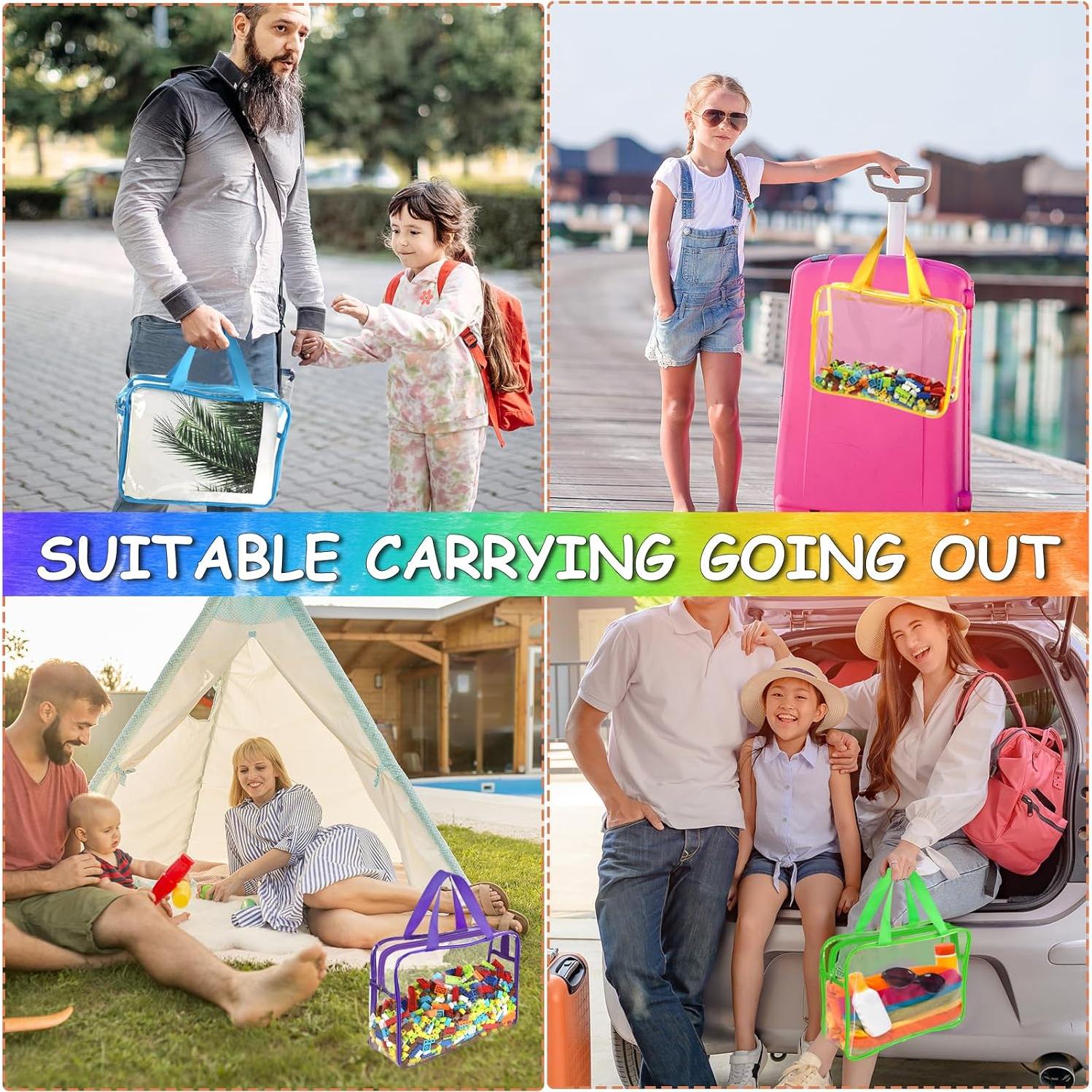 6 Bolsas de Almacenamiento de Juguetes OPELETNNT Grandes PVC