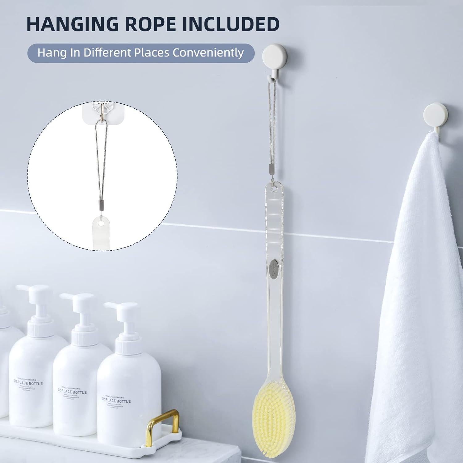 Cepillo de Espalda Fymblin de Mango Largo 110 cm Doble Cara