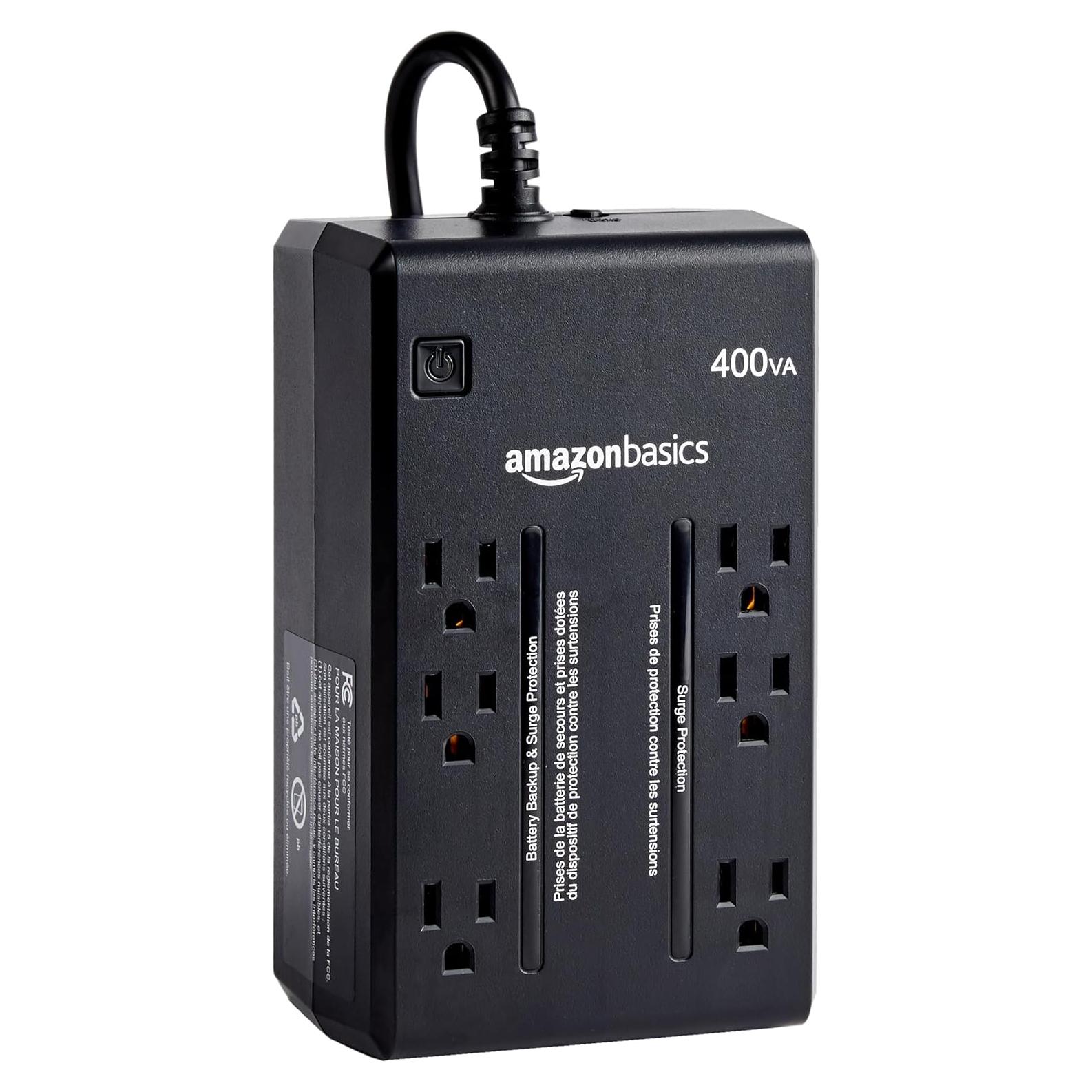 UPS Amazon Basics 400VA 6 Salidas Protector de Energía