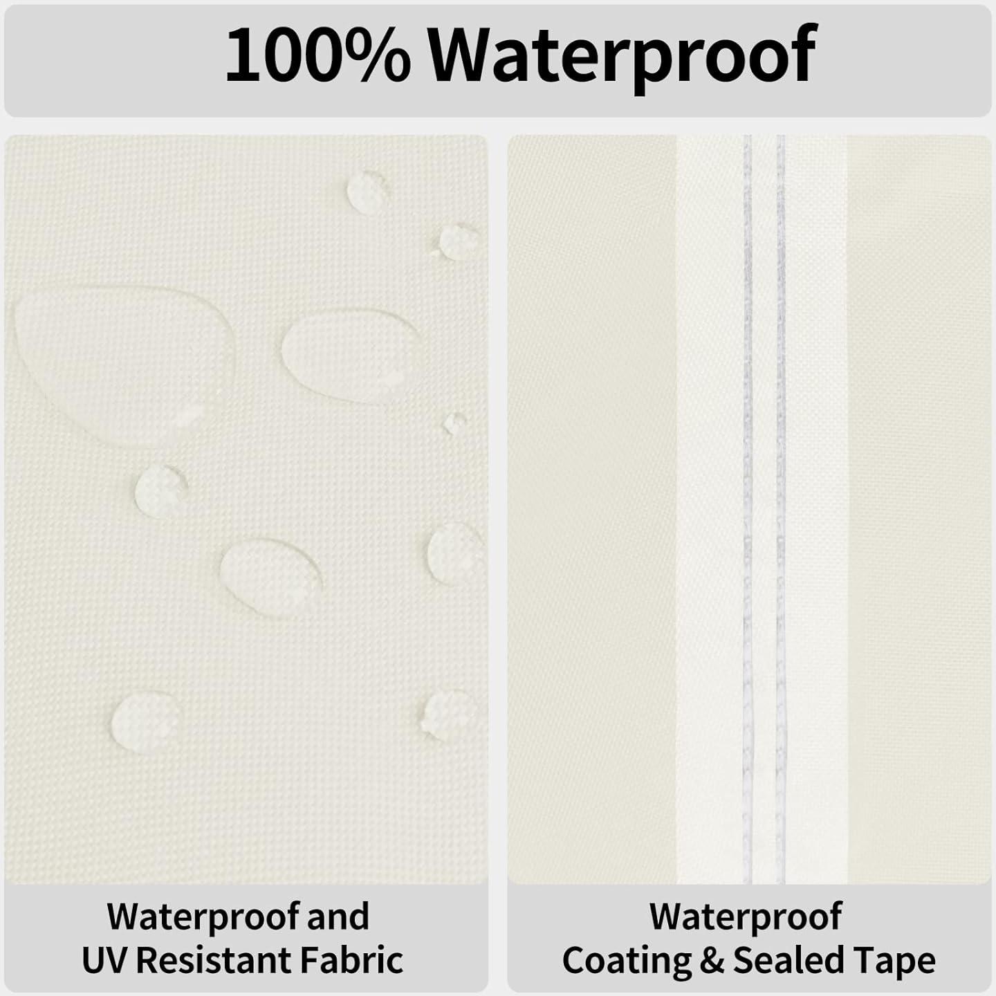 Funda de Silla de Patio Easy-Going Impermeable 81x94x79 cm Beige/Marrón