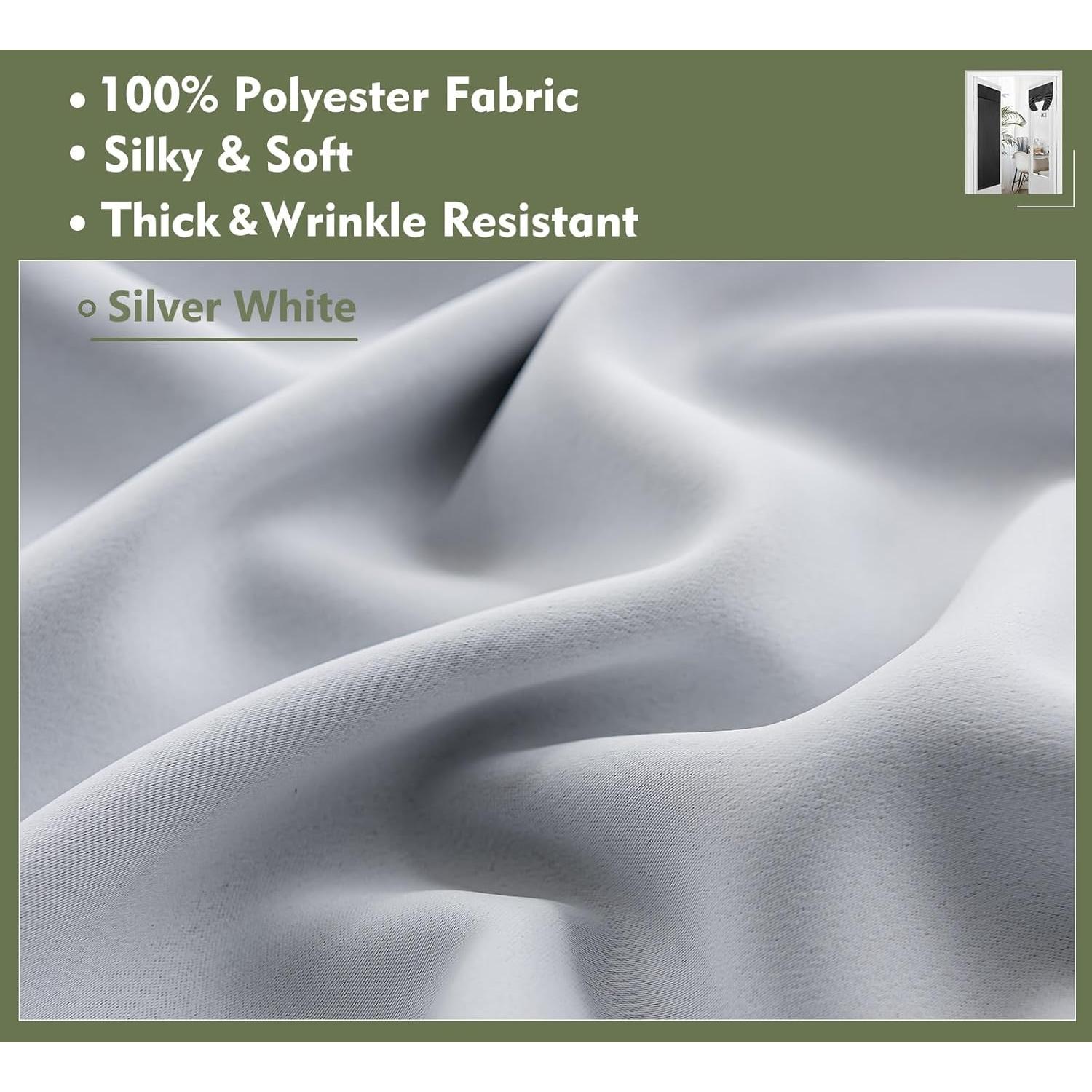 Cortina Blackout PI 1 Panel 66x173 cm Aislante Térmico Blanco