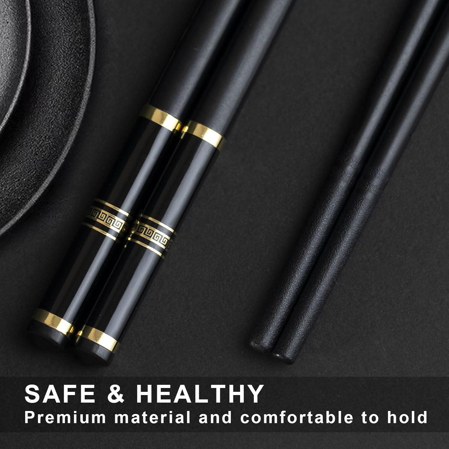 Palillos Reutilizables VINKELON 24cm Antideslizantes Set 5 Pares