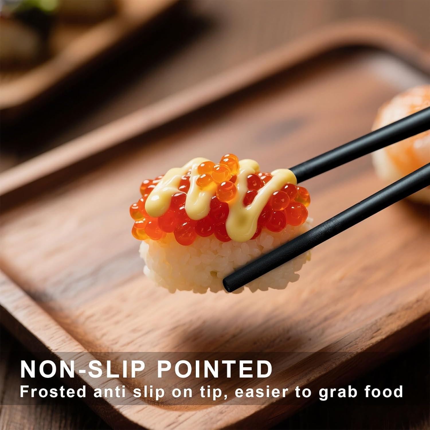 Palillos Reutilizables VINKELON 24cm Antideslizantes Set 5 Pares