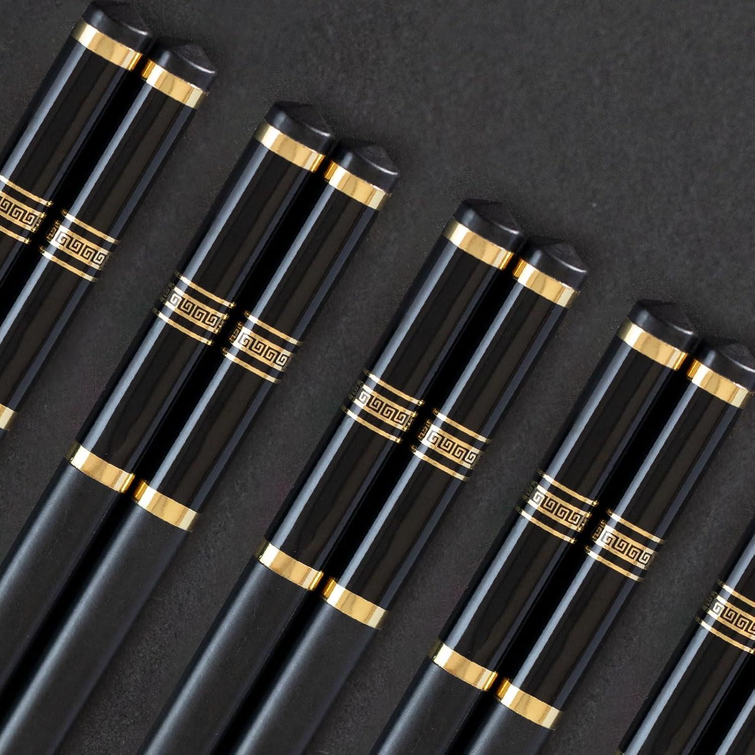 Palillos Reutilizables VINKELON 24cm Antideslizantes Set 5 Pares