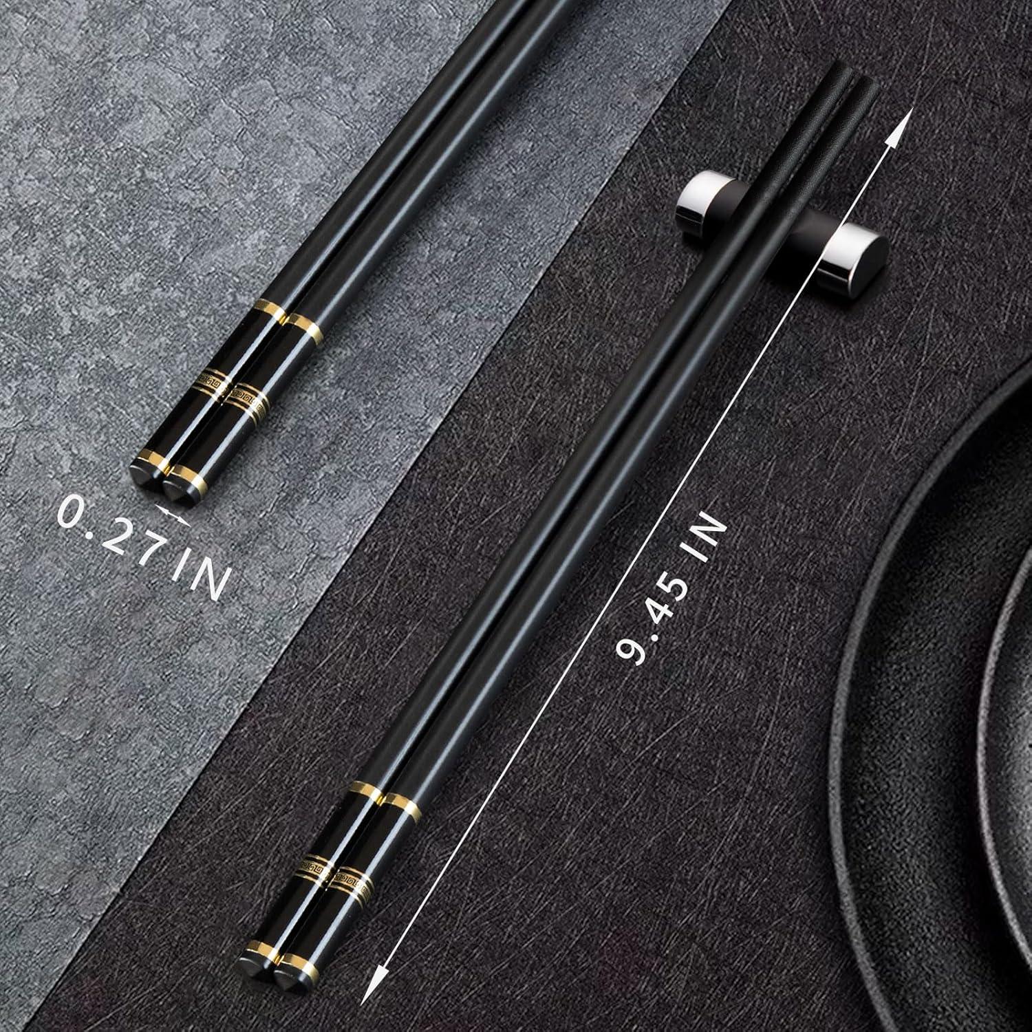 Palillos Reutilizables VINKELON 24cm Antideslizantes Set 5 Pares