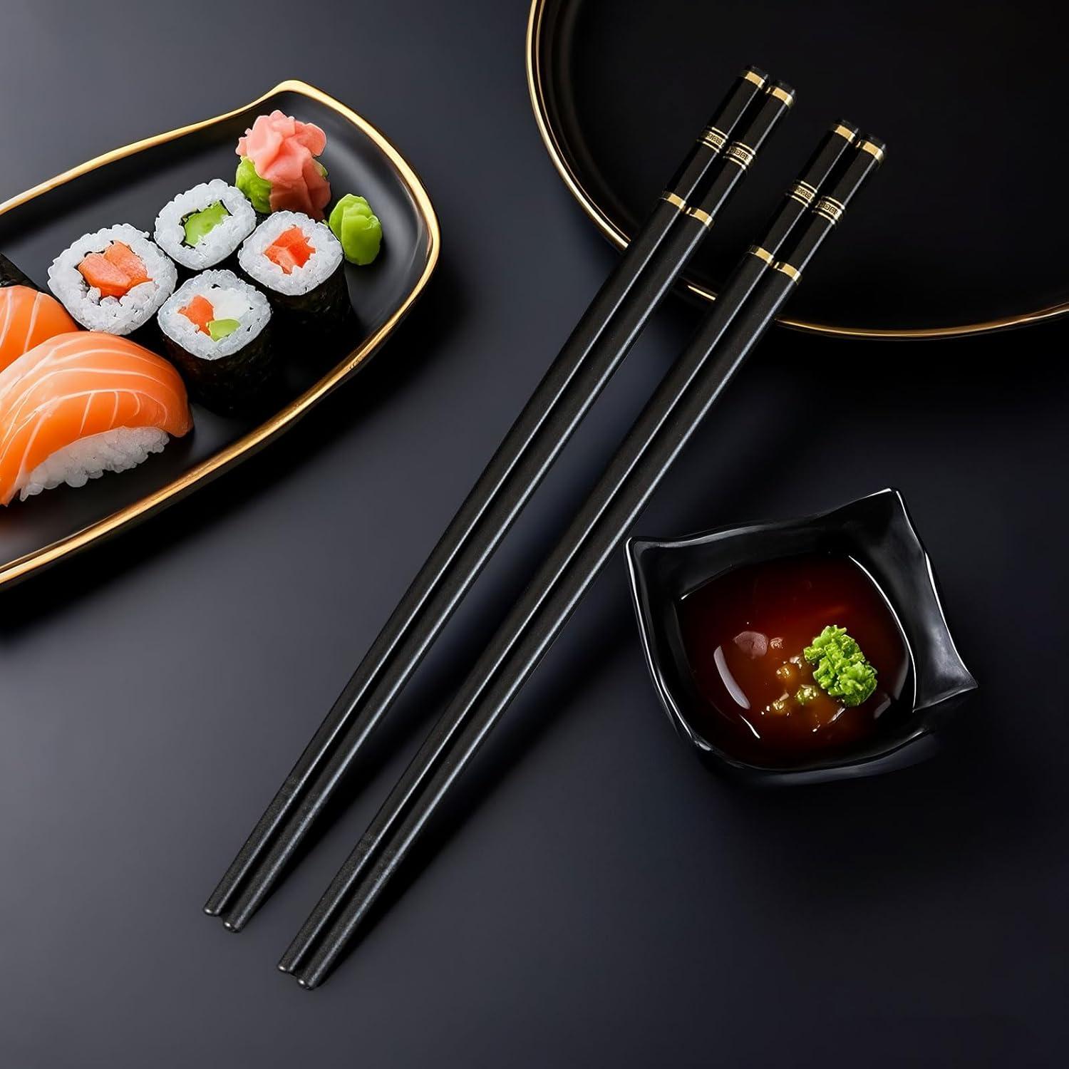 Palillos Reutilizables VINKELON 24cm Antideslizantes Set 5 Pares