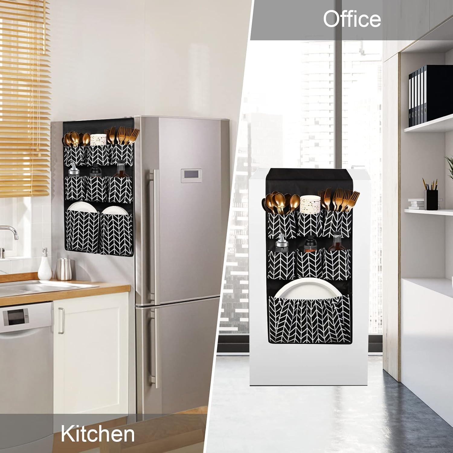 Organizador de Mini Nevera Mayniu 165x32 cm 15 Bolsillos Negro