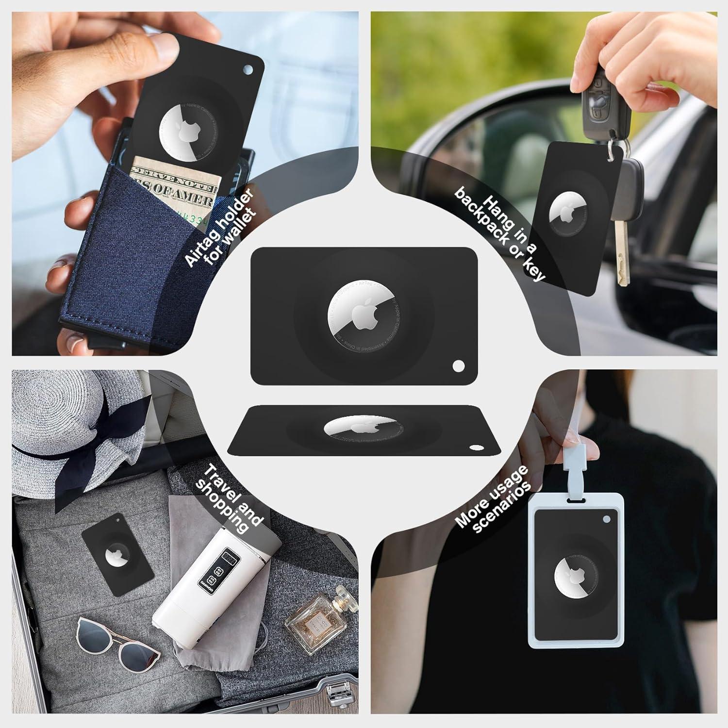 Soporte de Cartera Ultra Delgado Pautas para Apple AirTag - 2 Piezas