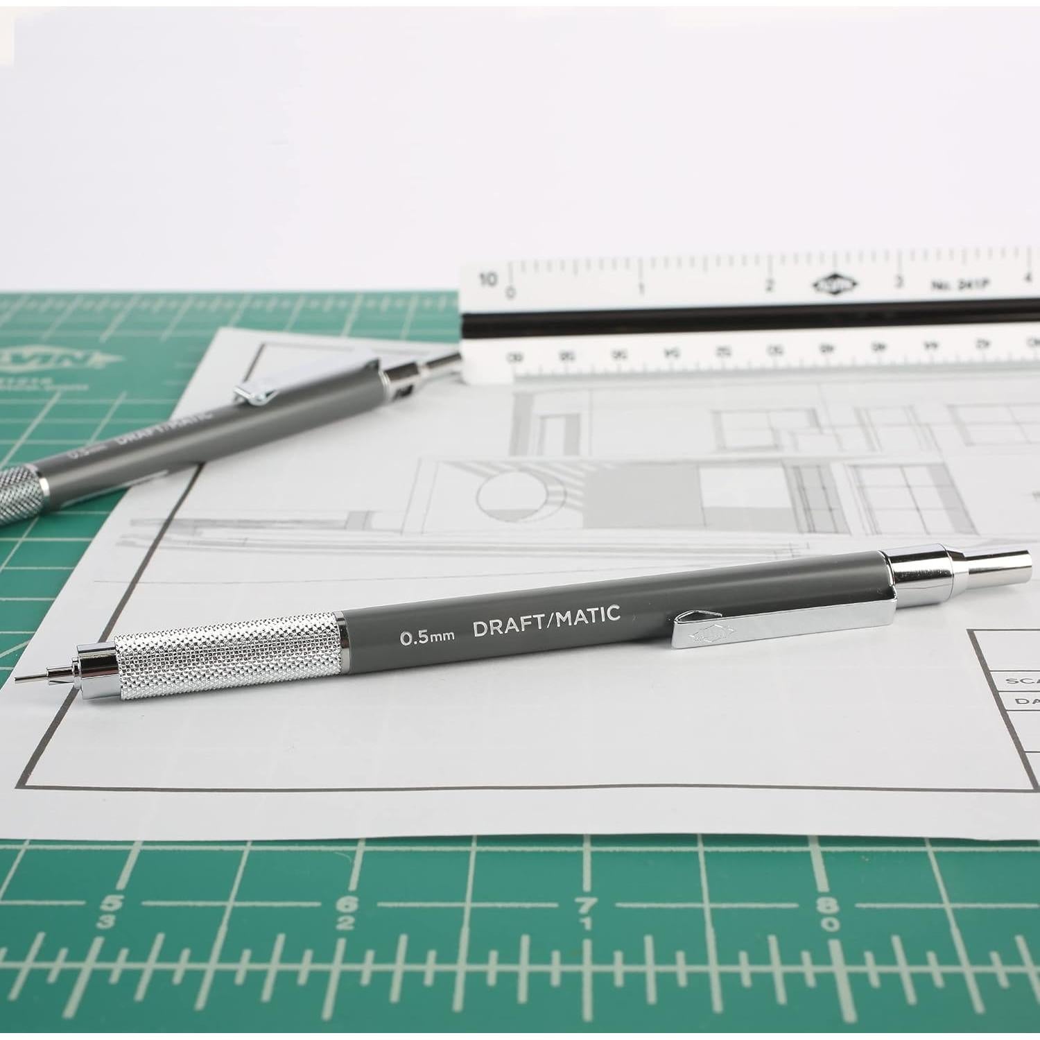 Lápiz Mecánico ALVIN DM05 0.5mm Acero Inoxidable Dibujo