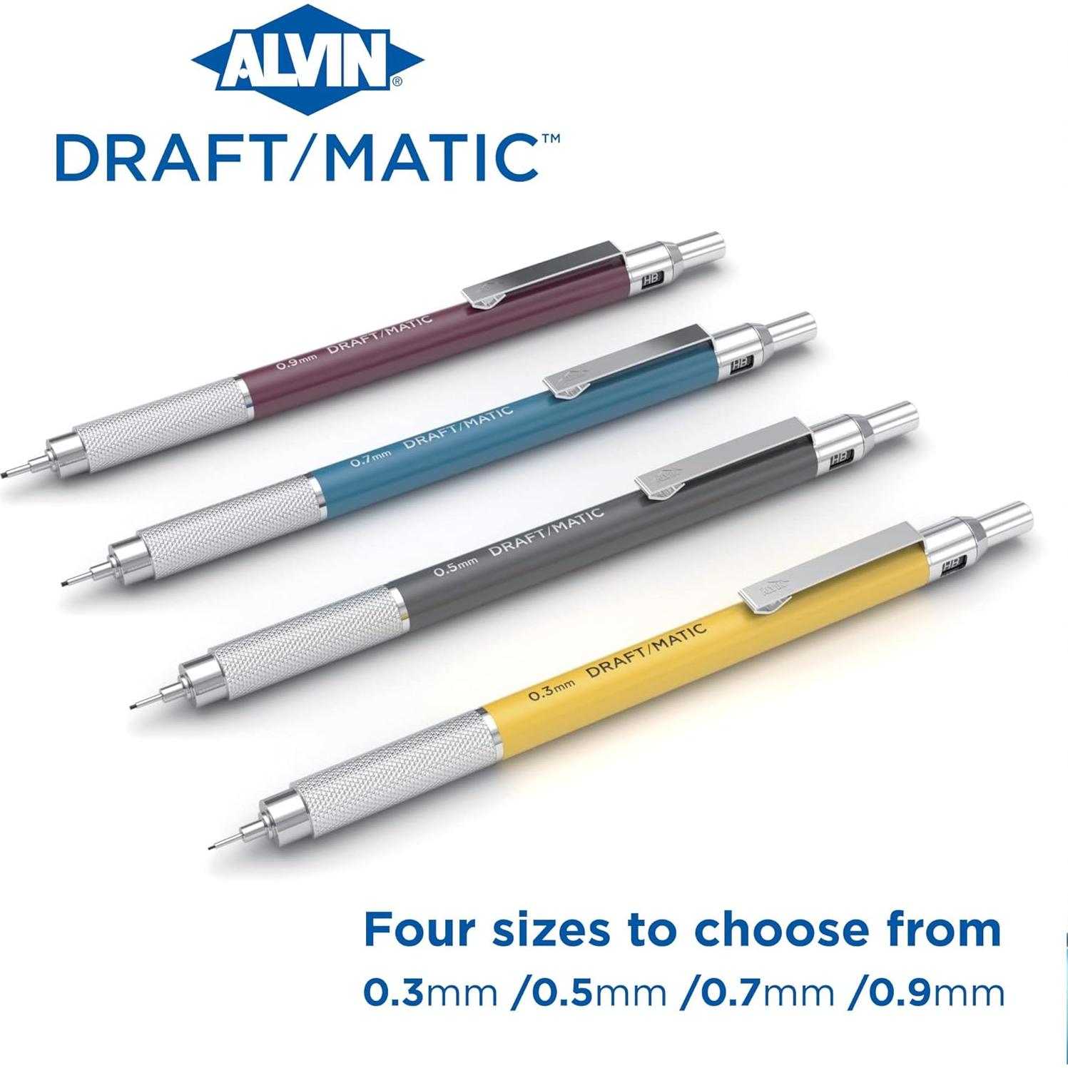 Lápiz Mecánico ALVIN DM05 0.5mm Acero Inoxidable Dibujo