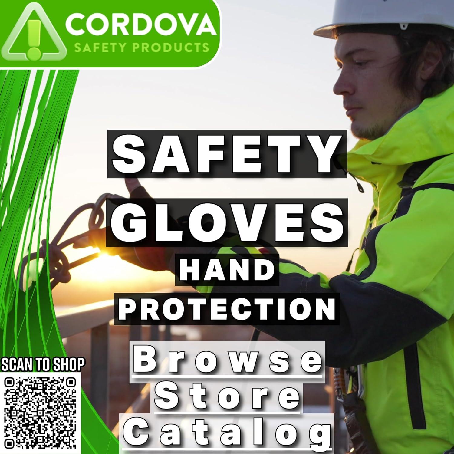 Guantes Cordova Safety 3999S Hi-Vis Verde Talla Pequeña