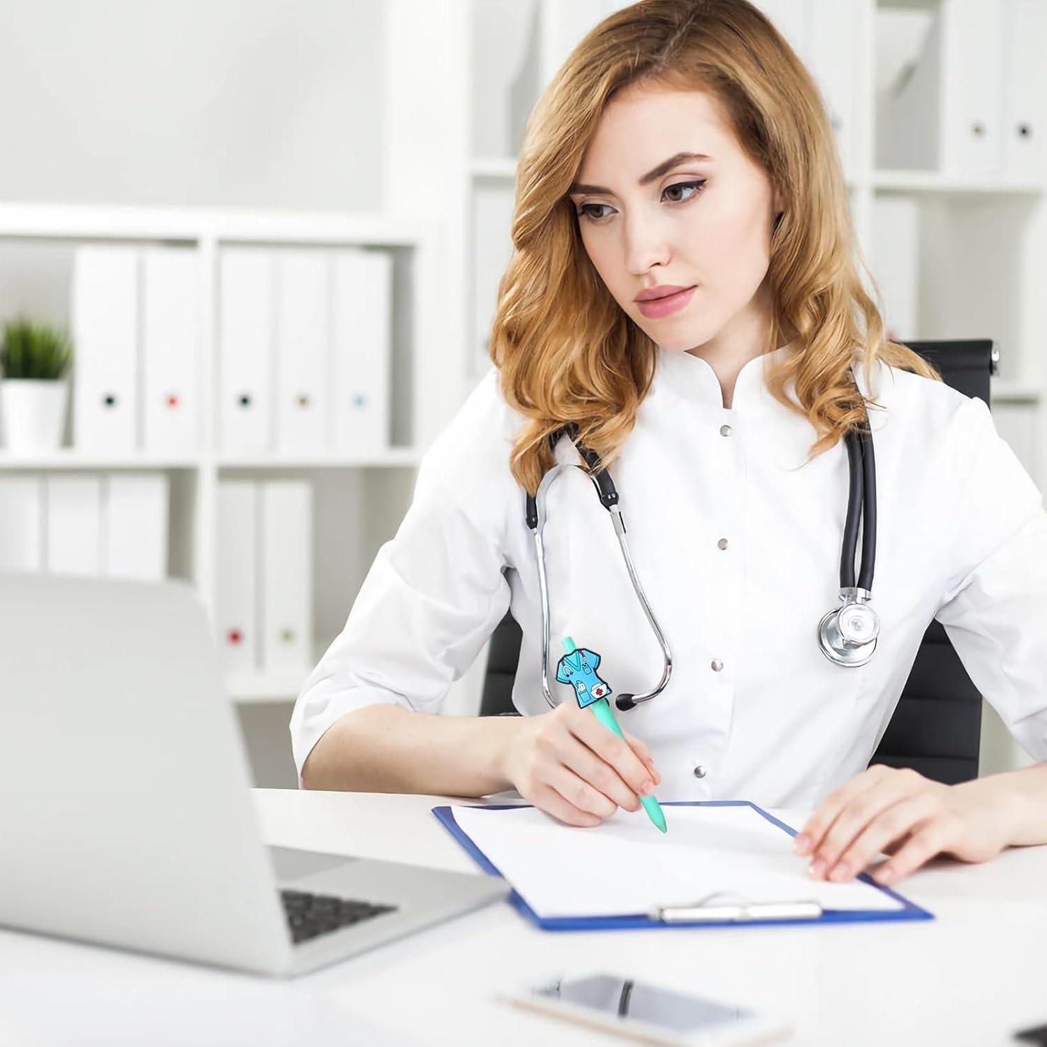 Bolígrafos de Gel LSLSHY para Enfermeras - 6 Piezas Multicolor