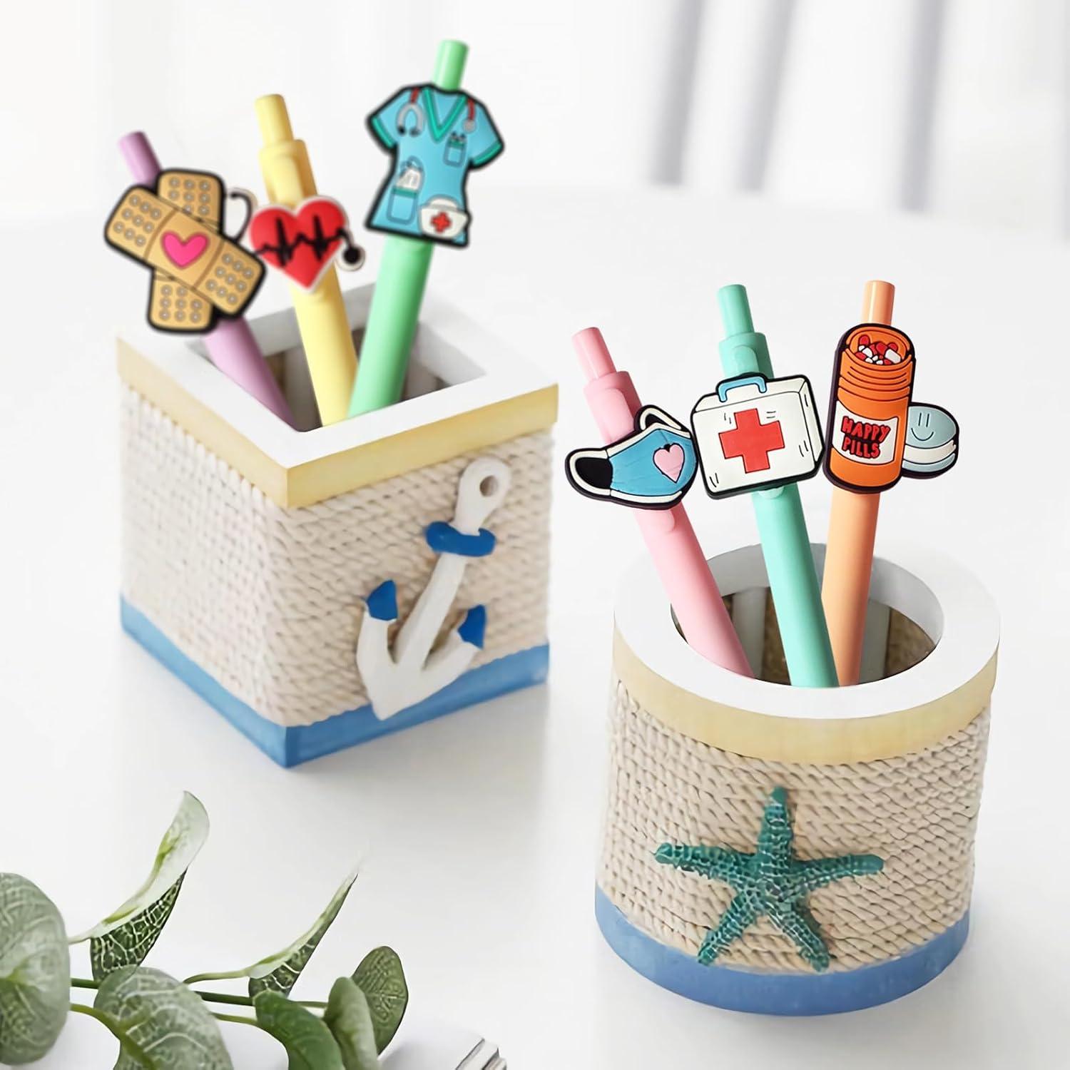 Bolígrafos de Gel LSLSHY para Enfermeras - 6 Piezas Multicolor