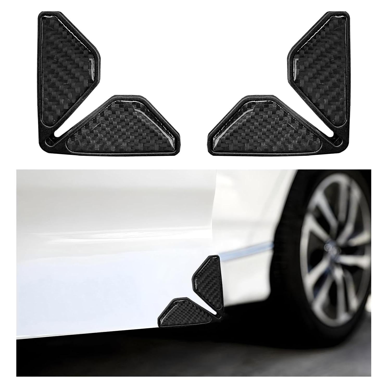 Protector de Esquinas de Puerta de Coche DXNQ Negro 2 Pcs