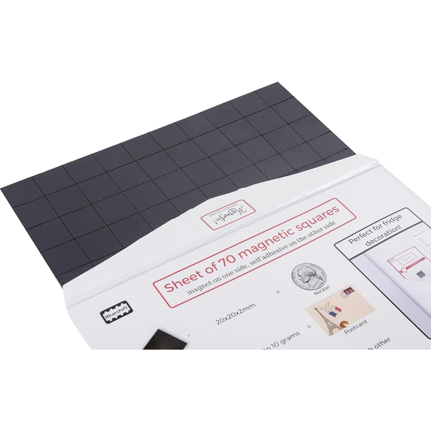 Imanes Cuadrados Magnéticos Magnefic! 70 Unidades 20x20mm