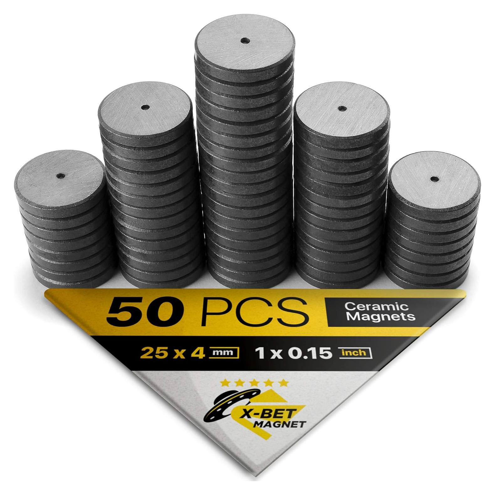 Imanes de Cerámica X-bet MAGNET 50 pcs 25mm para Proyectos