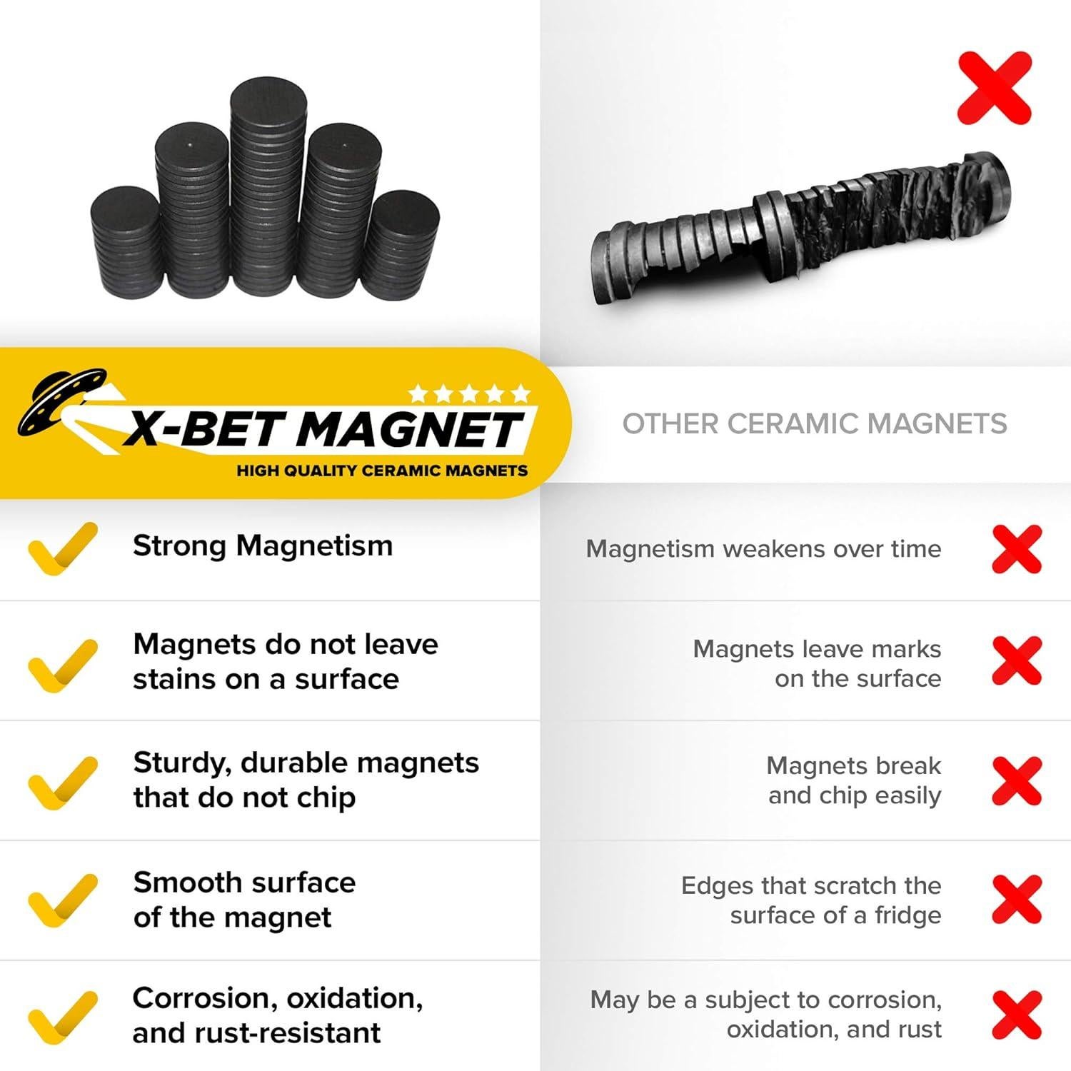 Imanes de Cerámica X-bet MAGNET 50 pcs 25mm para Proyectos
