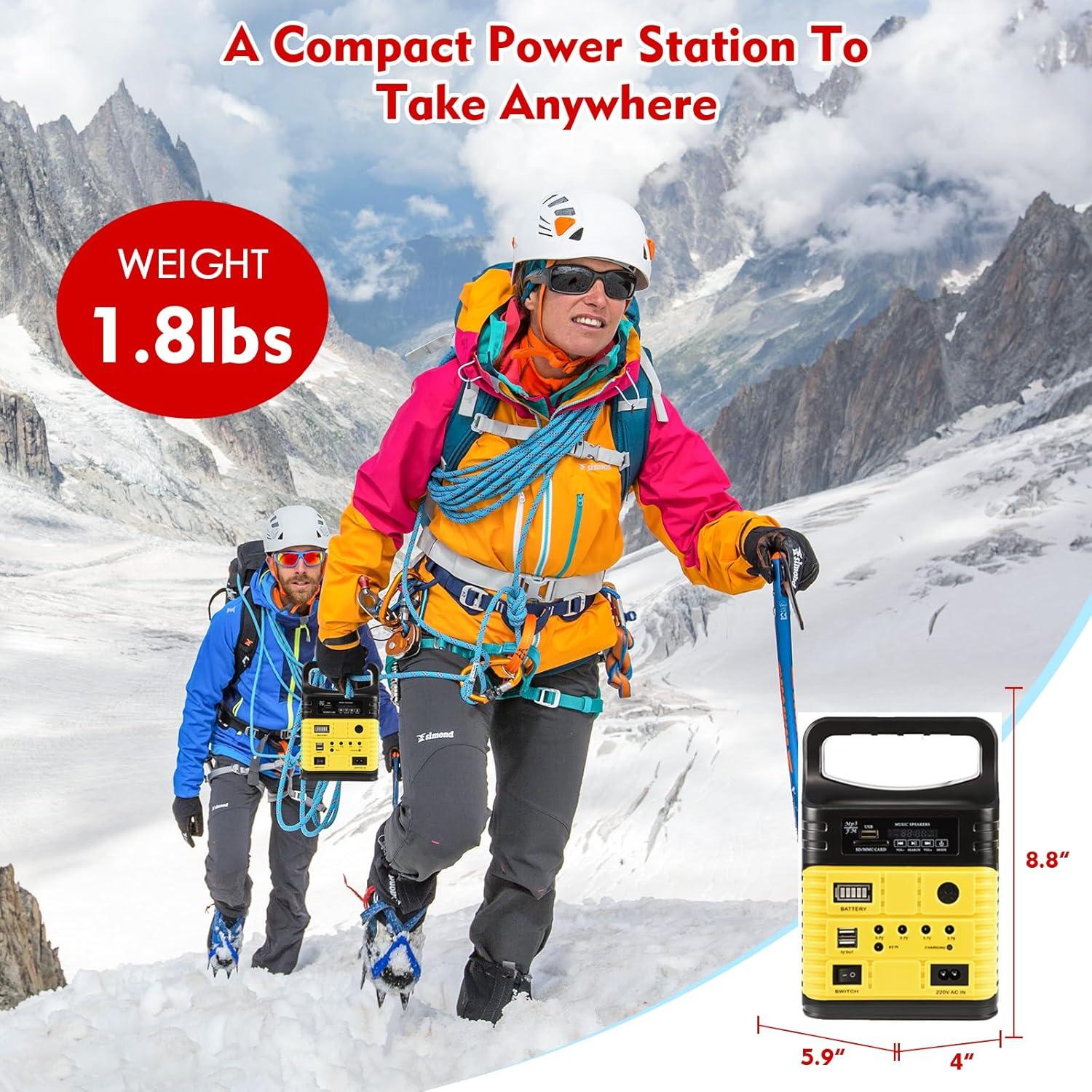 Generador Solar Upusa 10000mAh con Panel y 3 Lámparas LED