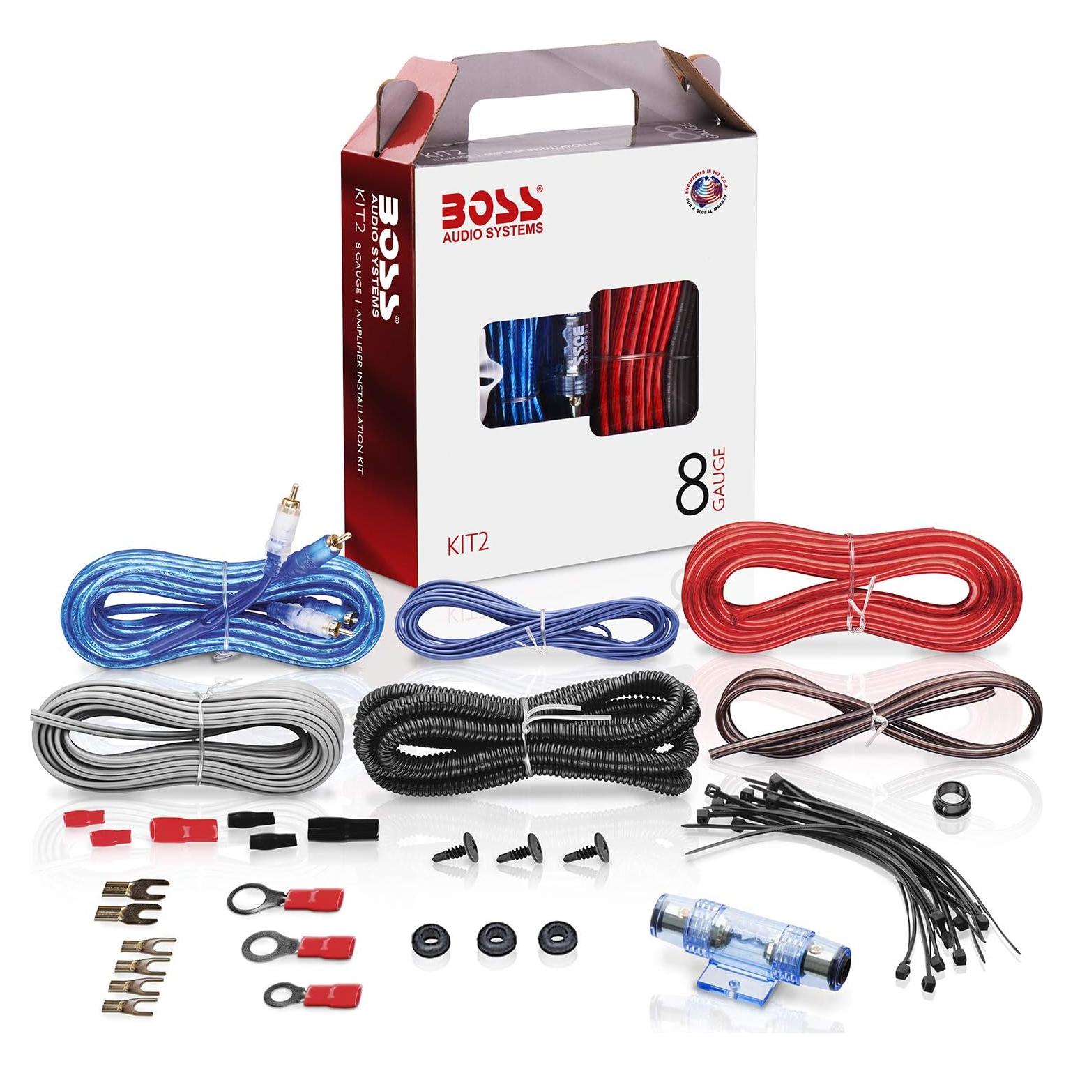Kit de Instalación Amplificador BOSS Audio KIT2 8 Gauge