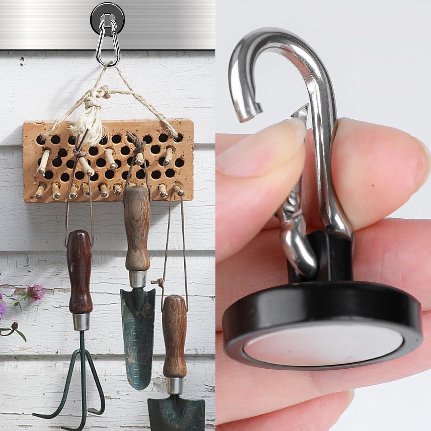 Ganchos Magnéticos MIKEDE 10 Pcs Alta Resistencia 49.9 kg