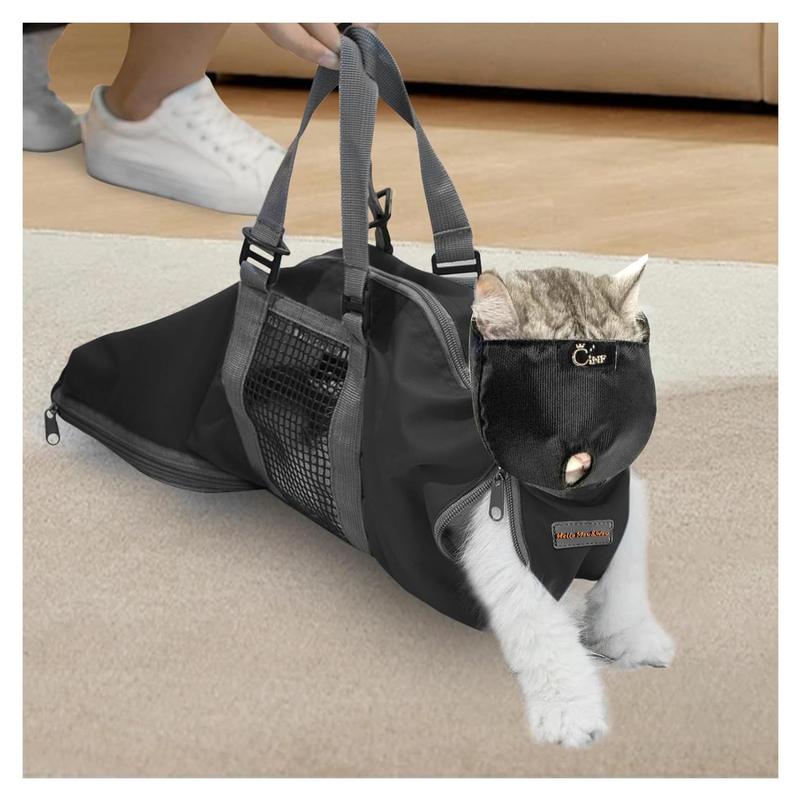 Bolsa de restricción para gatos Cinf M - Negro, sin rasguños