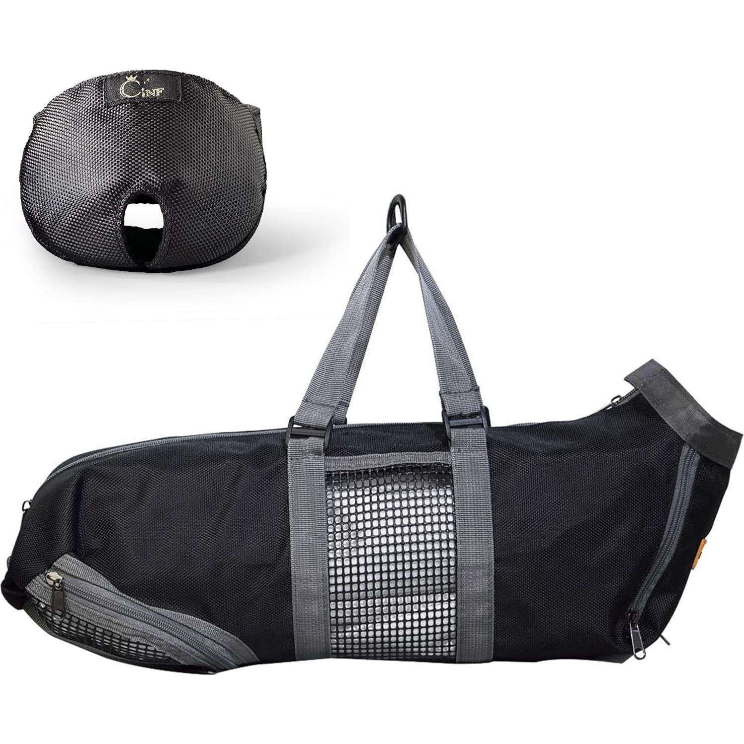 Bolsa de restricción para gatos Cinf M - Negro, sin rasguños