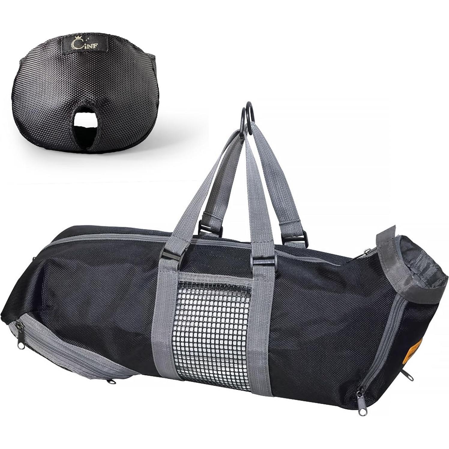 Bolsa de restricción para gatos Cinf M - Negro, sin rasguños