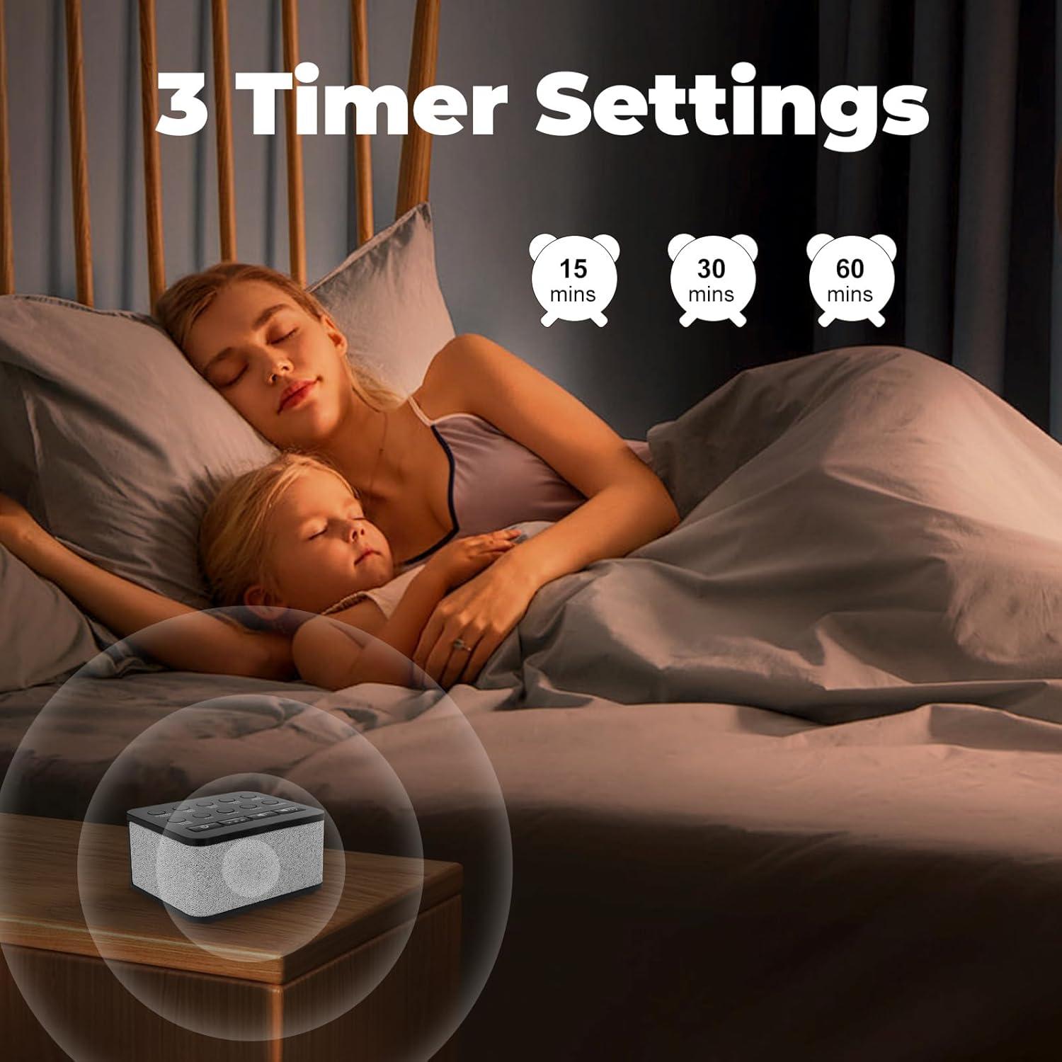 Máquina de Sonido Blanco HONGUT 10 Sonidos Naturales Portátil