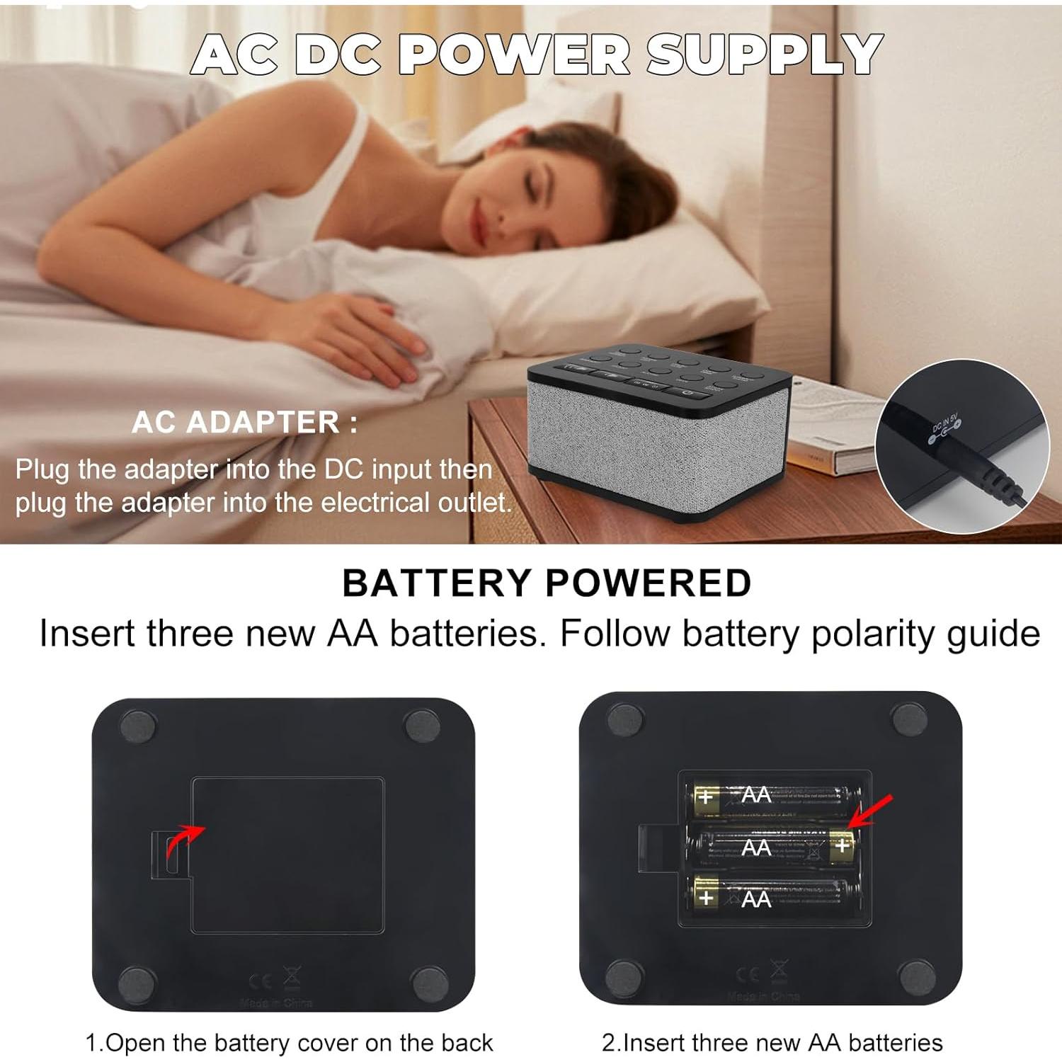 Máquina de Sonido Blanco HONGUT 10 Sonidos Naturales Portátil