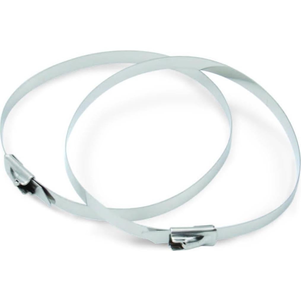 Correas de Acero Inoxidable DEI 20.32 cm con Bloqueo - Paquete de 8