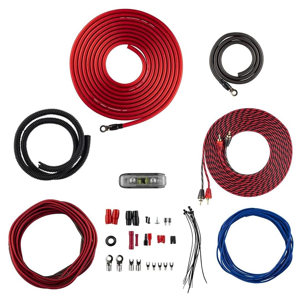 Kit de Cableado para Amplificador DS18 AK4 1200W 4 Gauge