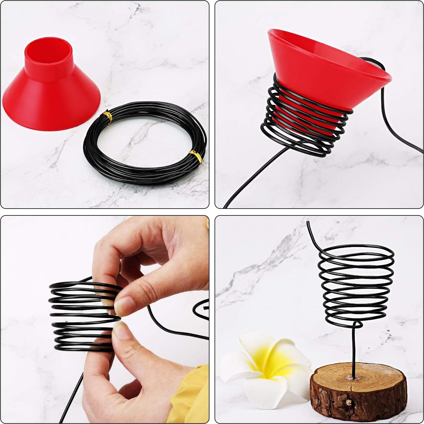 10 Rollos Alambres Bonsái Aluminio Hotop 5 Tamaños 164 m