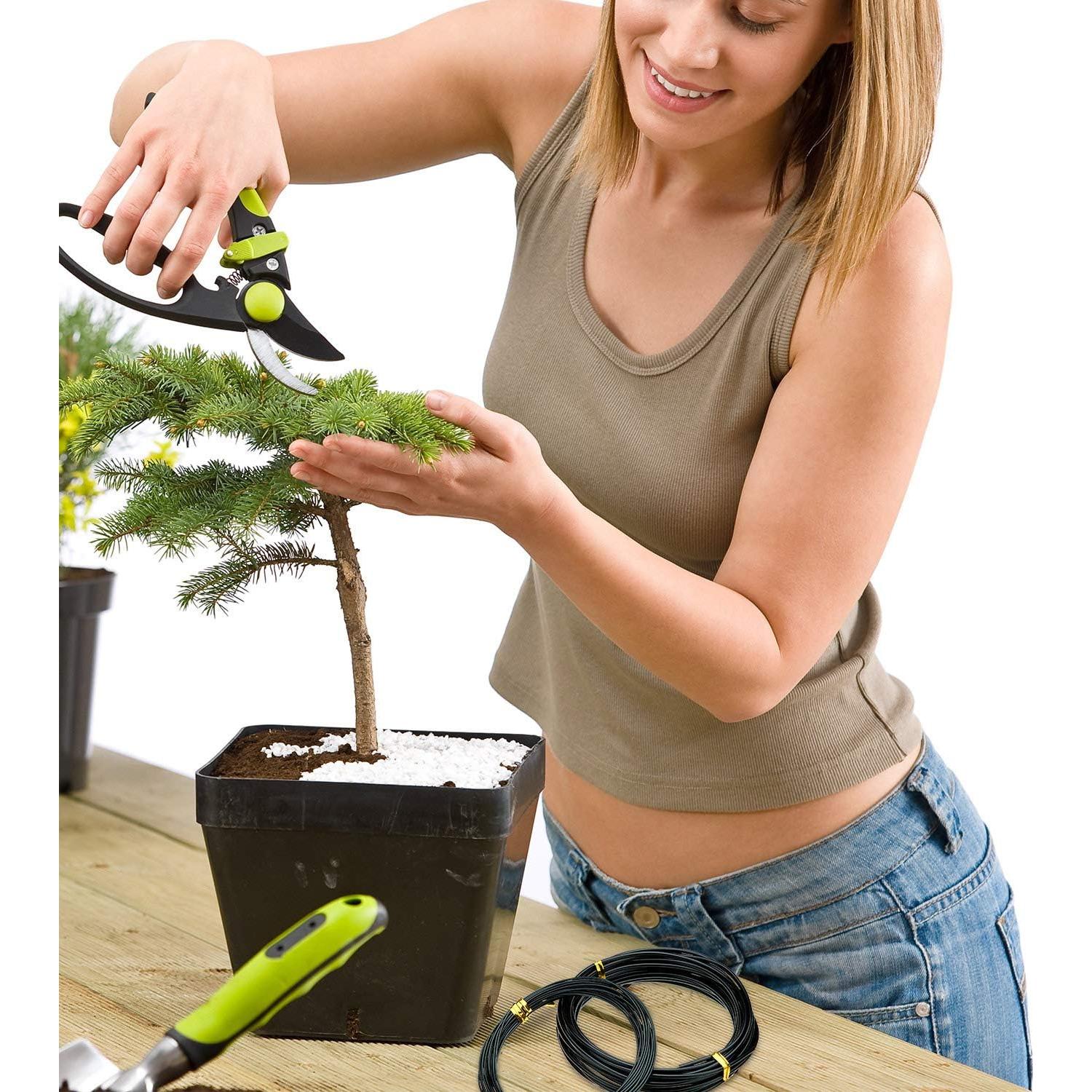 10 Rollos Alambres Bonsái Aluminio Hotop 5 Tamaños 164 m