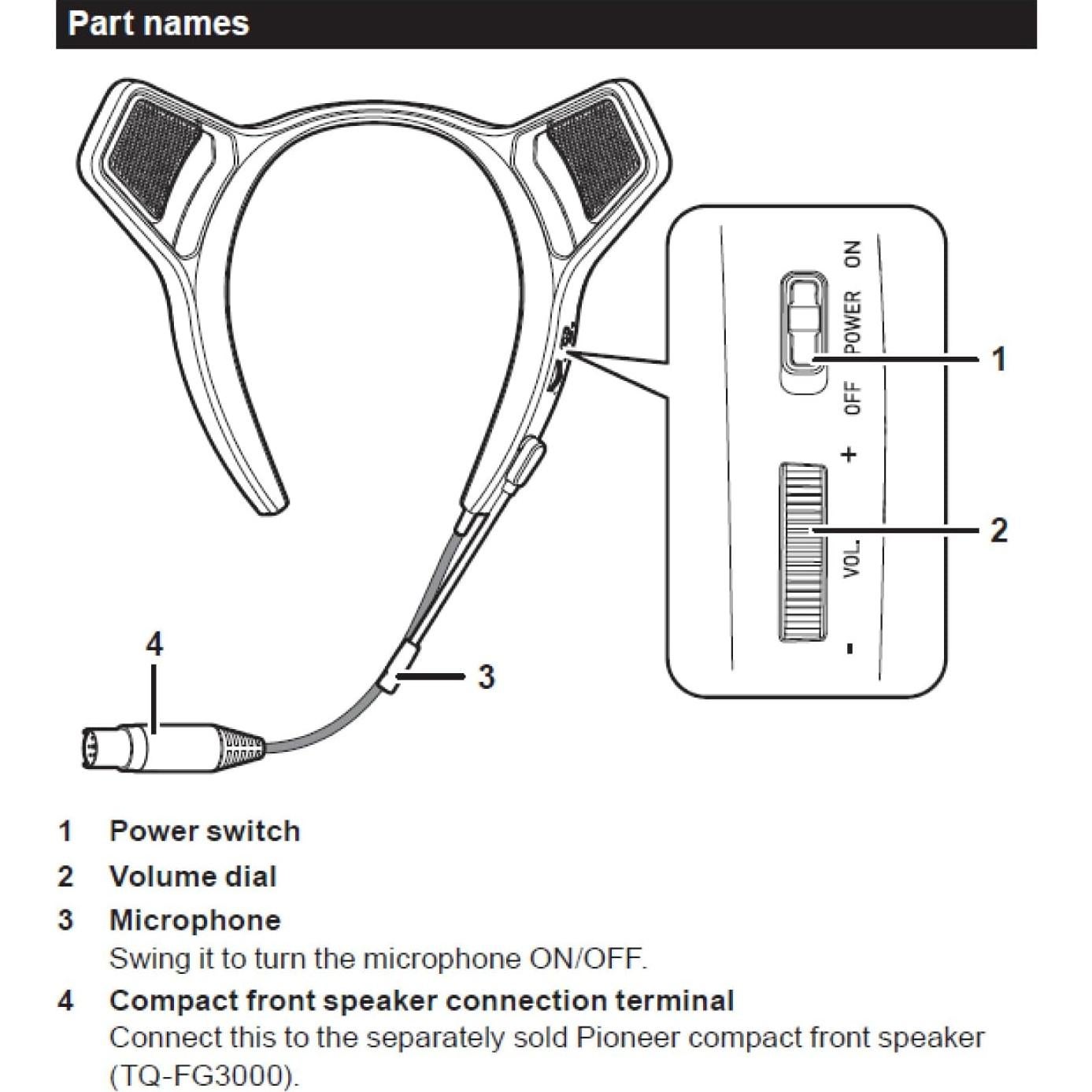 Pioneer Mejorador de Sonido Trasero TQ-RG3000 para Juegos