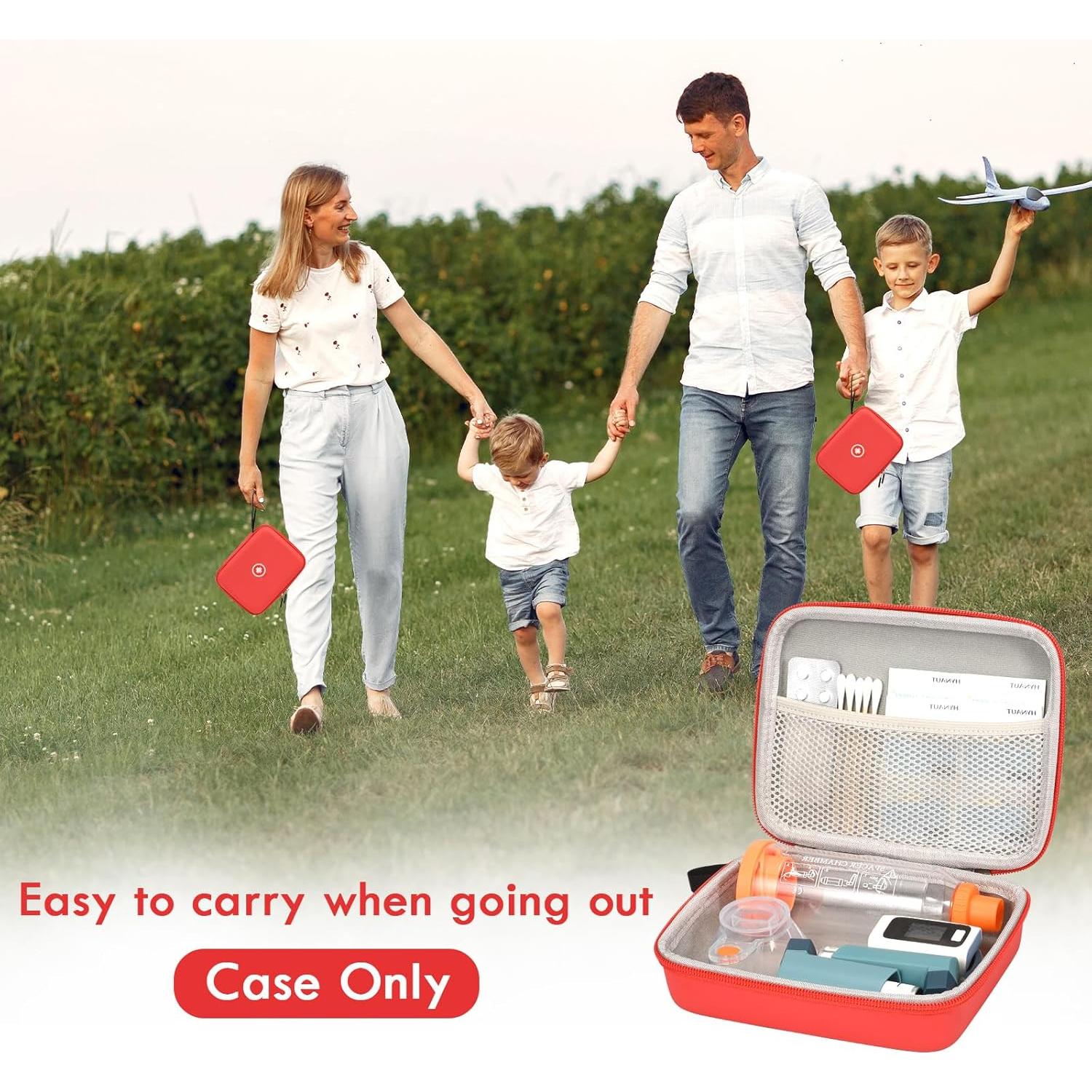 Funda Dura Fukumi para Inhalador y Accesorios de Asma