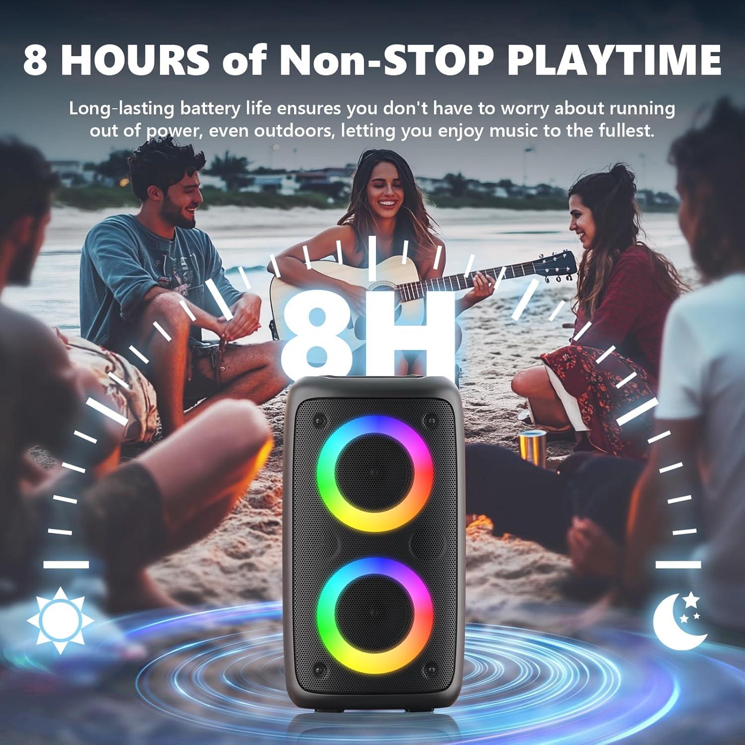 Máquina de Karaoke Peski T-08 con 2 Micrófonos Inalámbricos