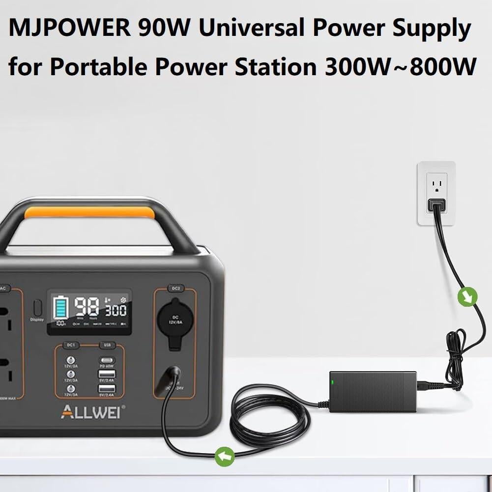Cargador Universal 90W para Estaciones de Energía Portátil