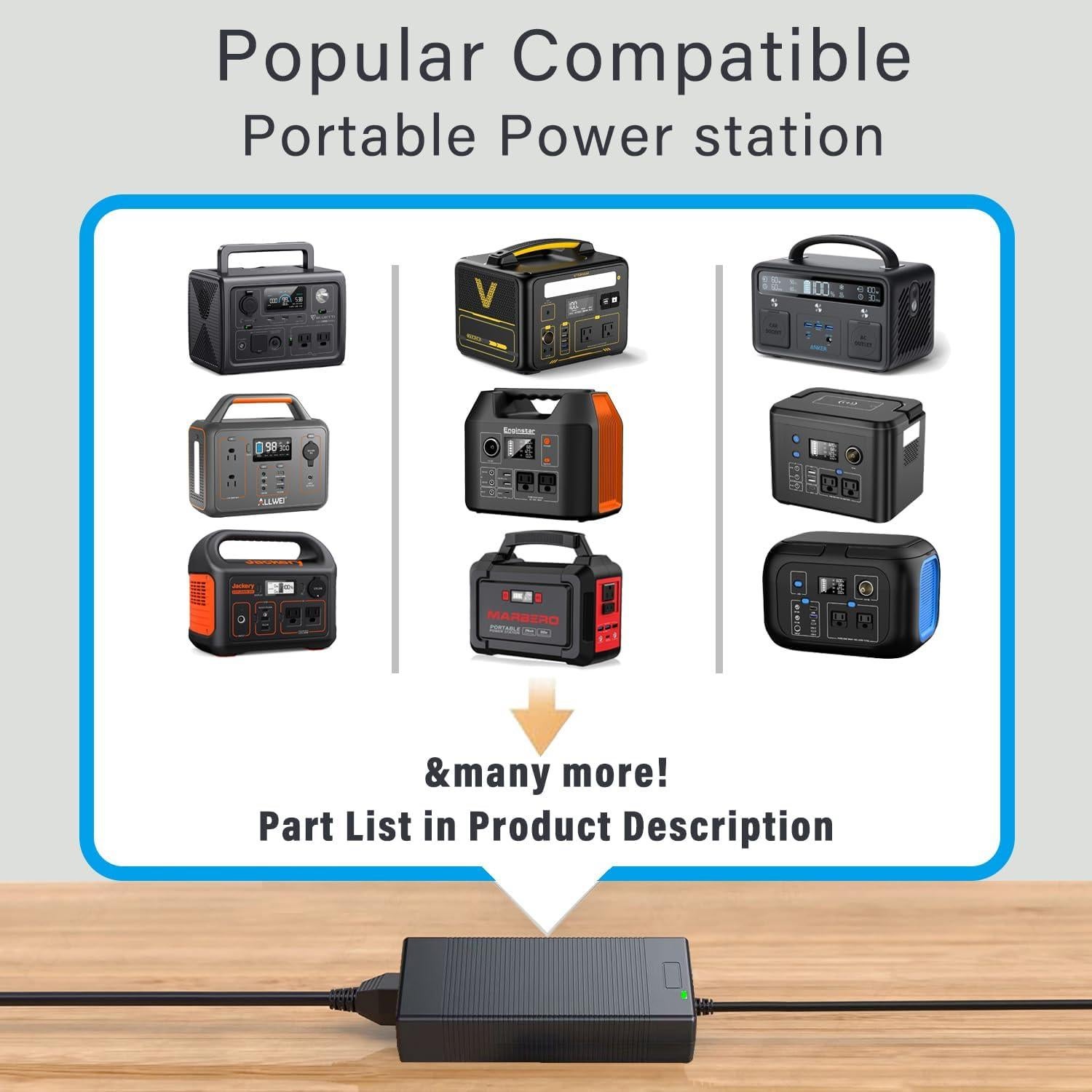 Cargador Universal 90W para Estaciones de Energía Portátil