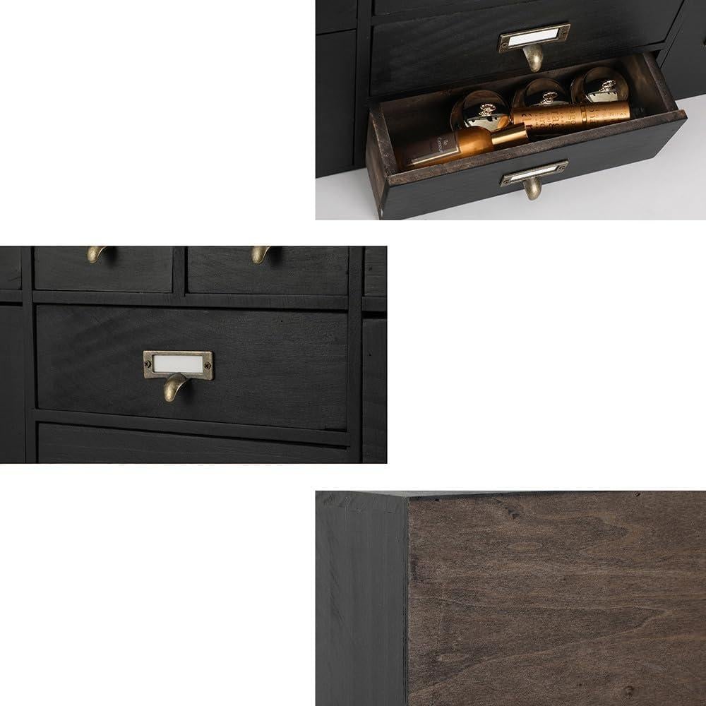 Gabinete de Boticario PACKGILO 12 Cajones Madera Vintage