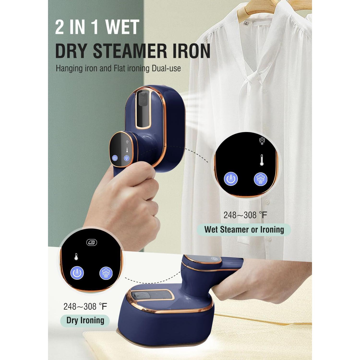 Plancha de Viaje Plegable Tenhitoys 1000W con Pantalla LED