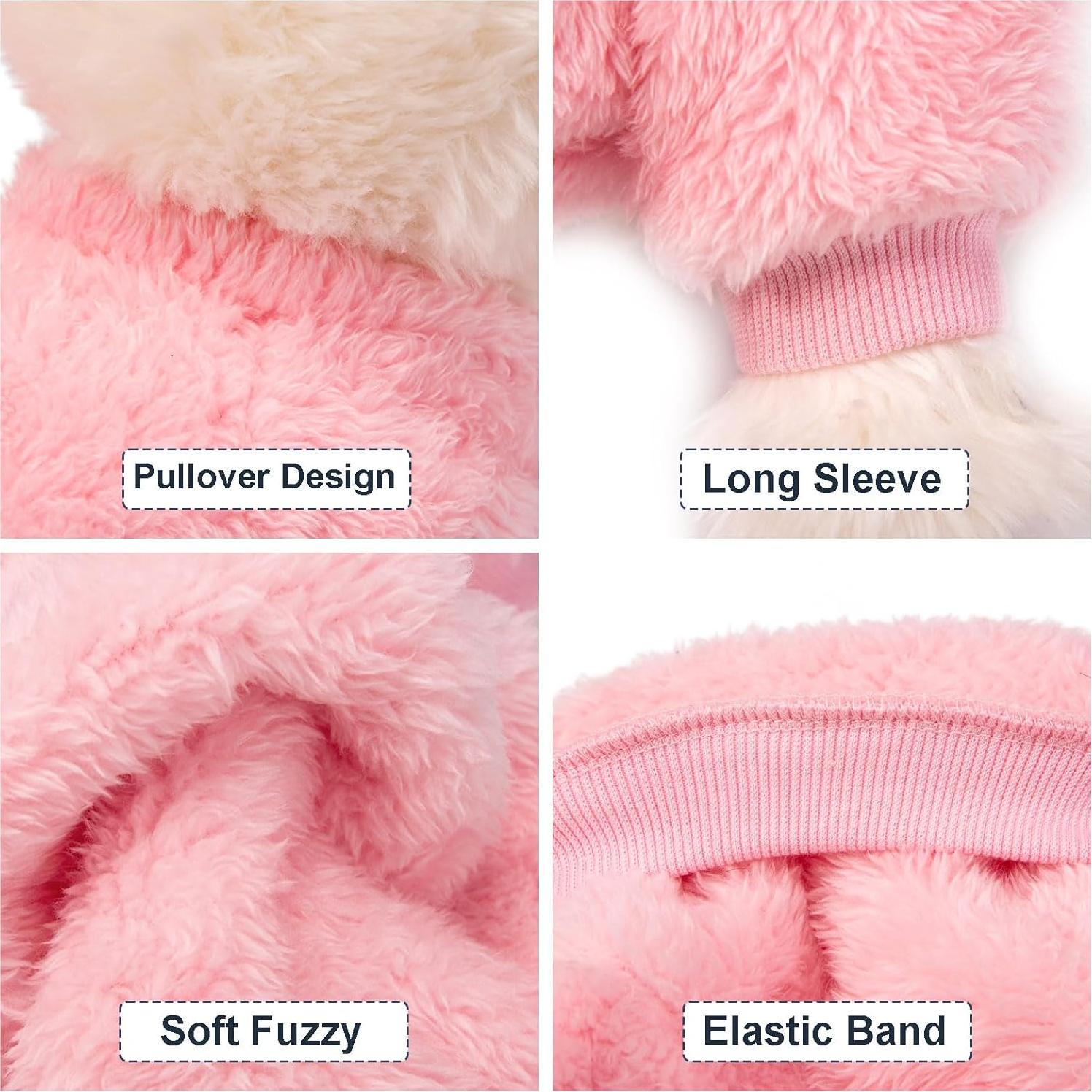 Suéter para Perro Kyaringtso Pequeño Rosa+Morado+Durazno