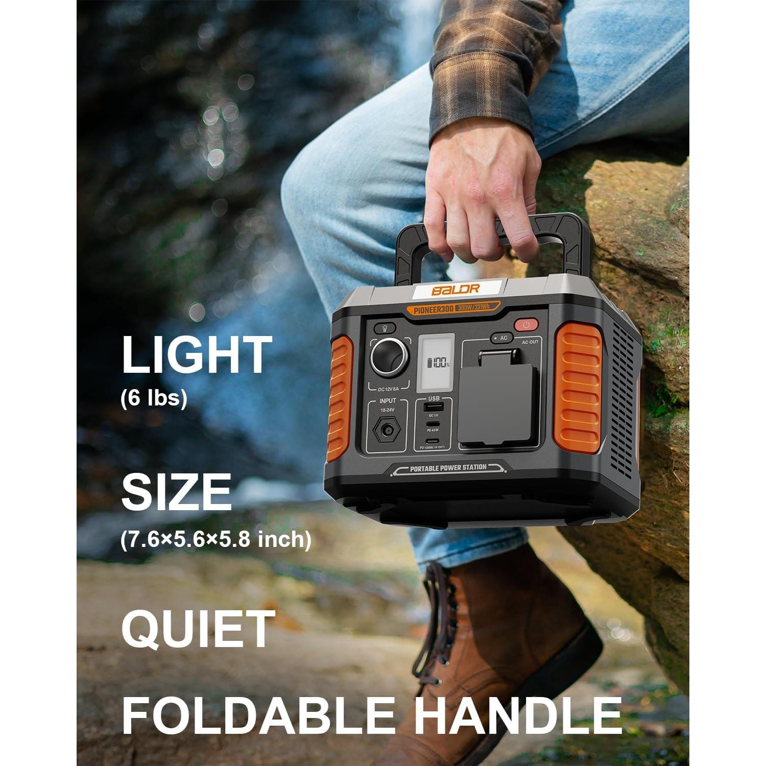 Estación de Energía Portátil BALDR Pioneer 300W 231Wh