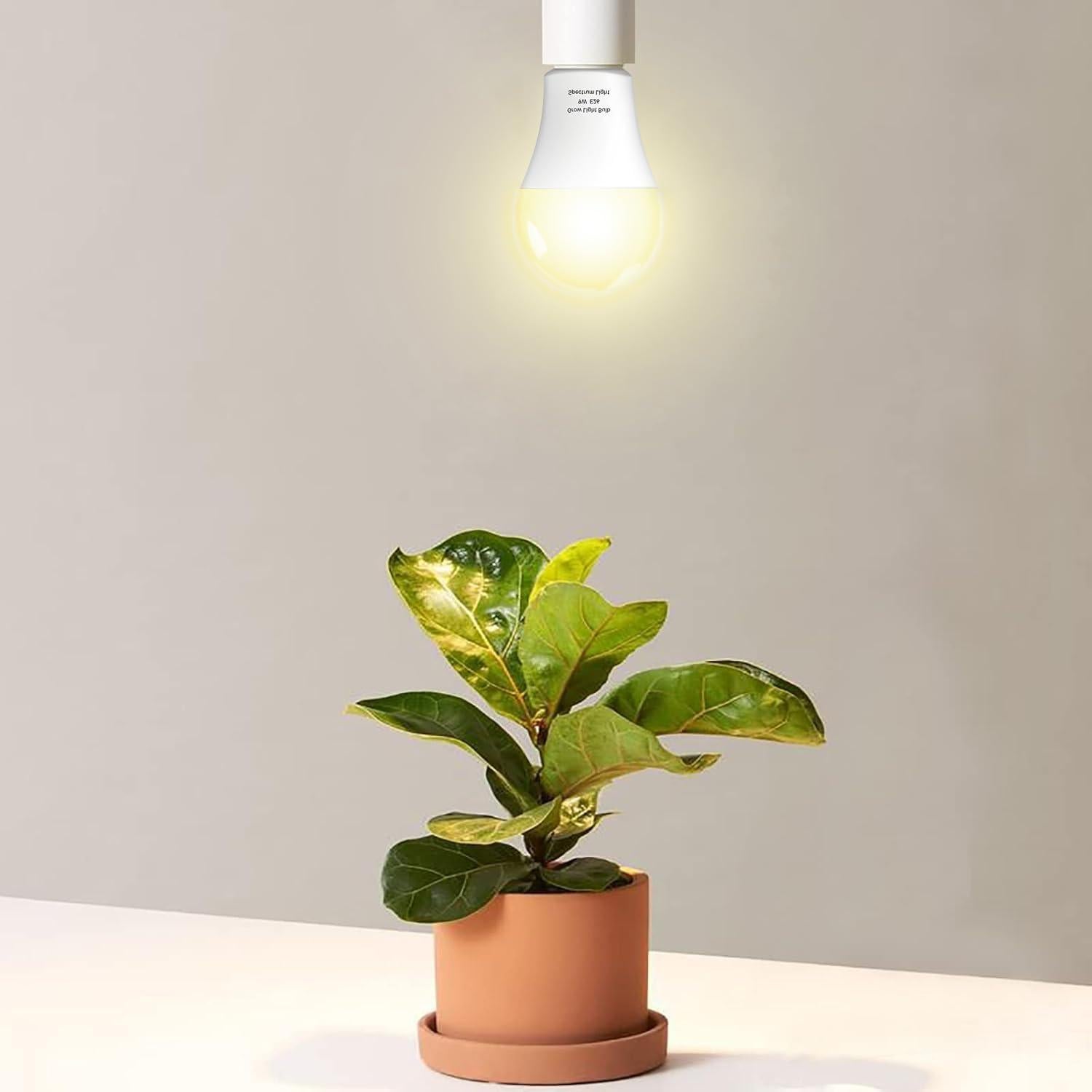 Paquete de 3 bombillas LED Wiyifada A19 9W Espectro Completo