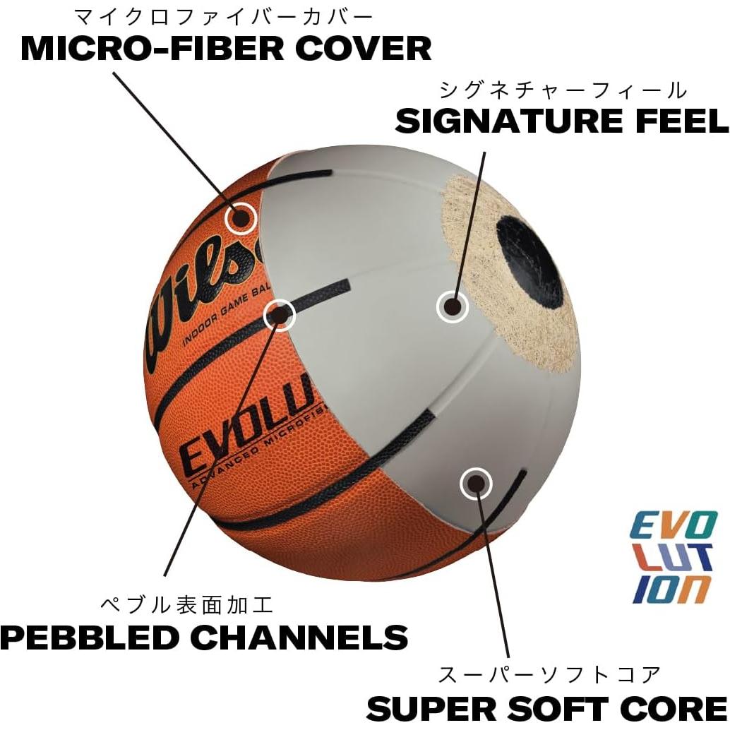 Balón de Baloncesto WILSON Evolution Tamaño 5 y 7 Interior