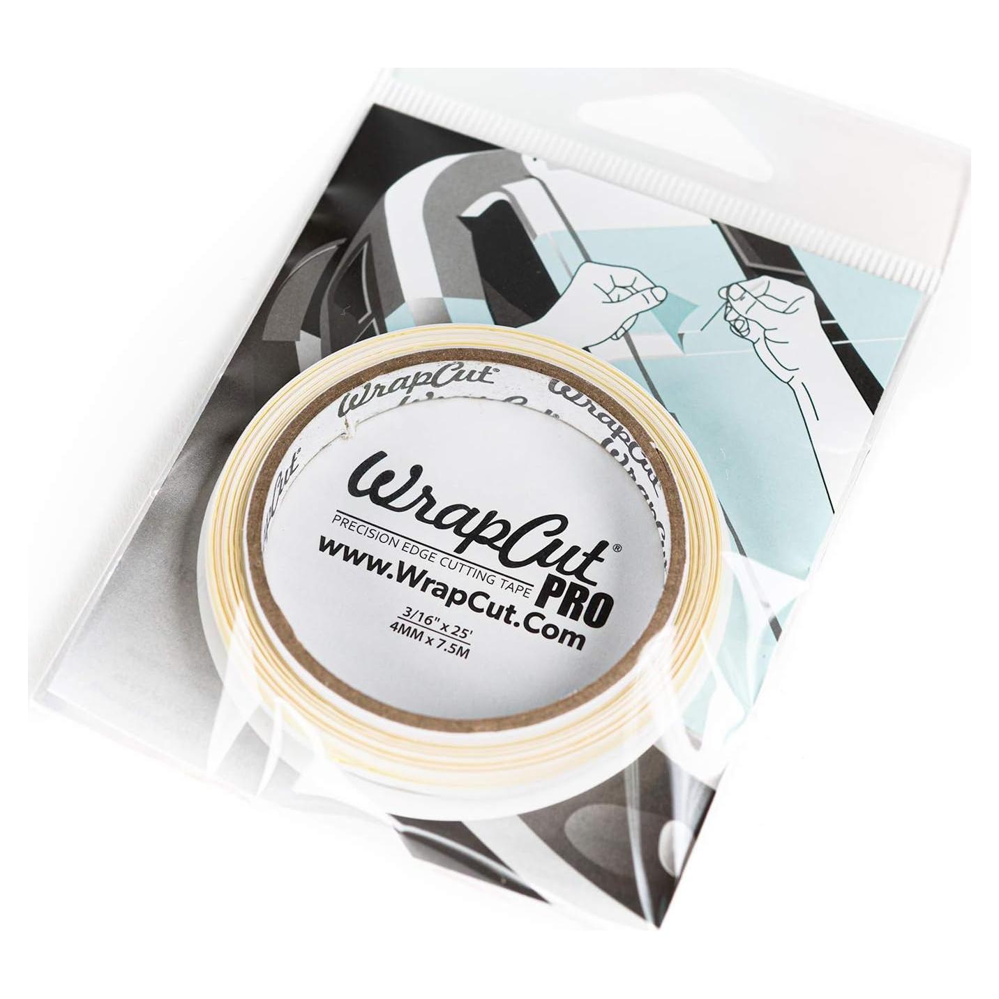 WrapCut PRO, Edge Cutting Tape, 3/16-Inch X 25 Feet, 1 Roll