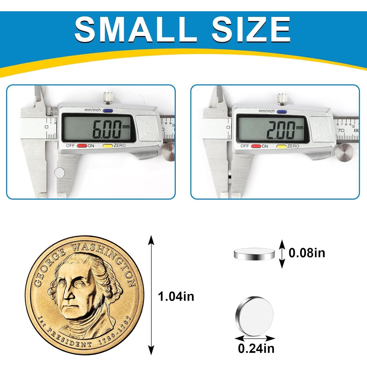 Imanes de Neodimio BEST CHOICE 180 Piezas 6x2mm