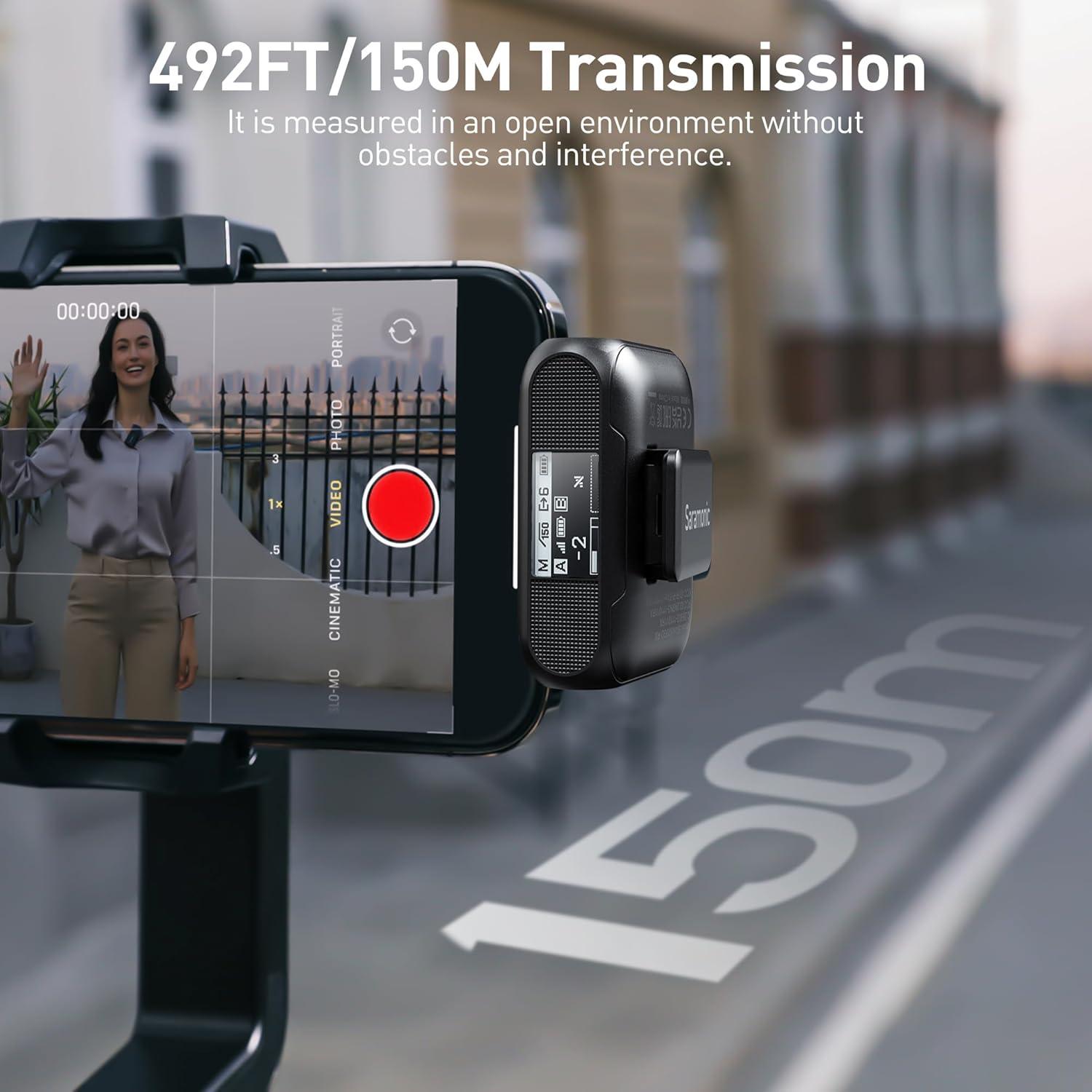 Micrófono Lavalier Inalámbrico Saramonic BLINK500B2+ 150m